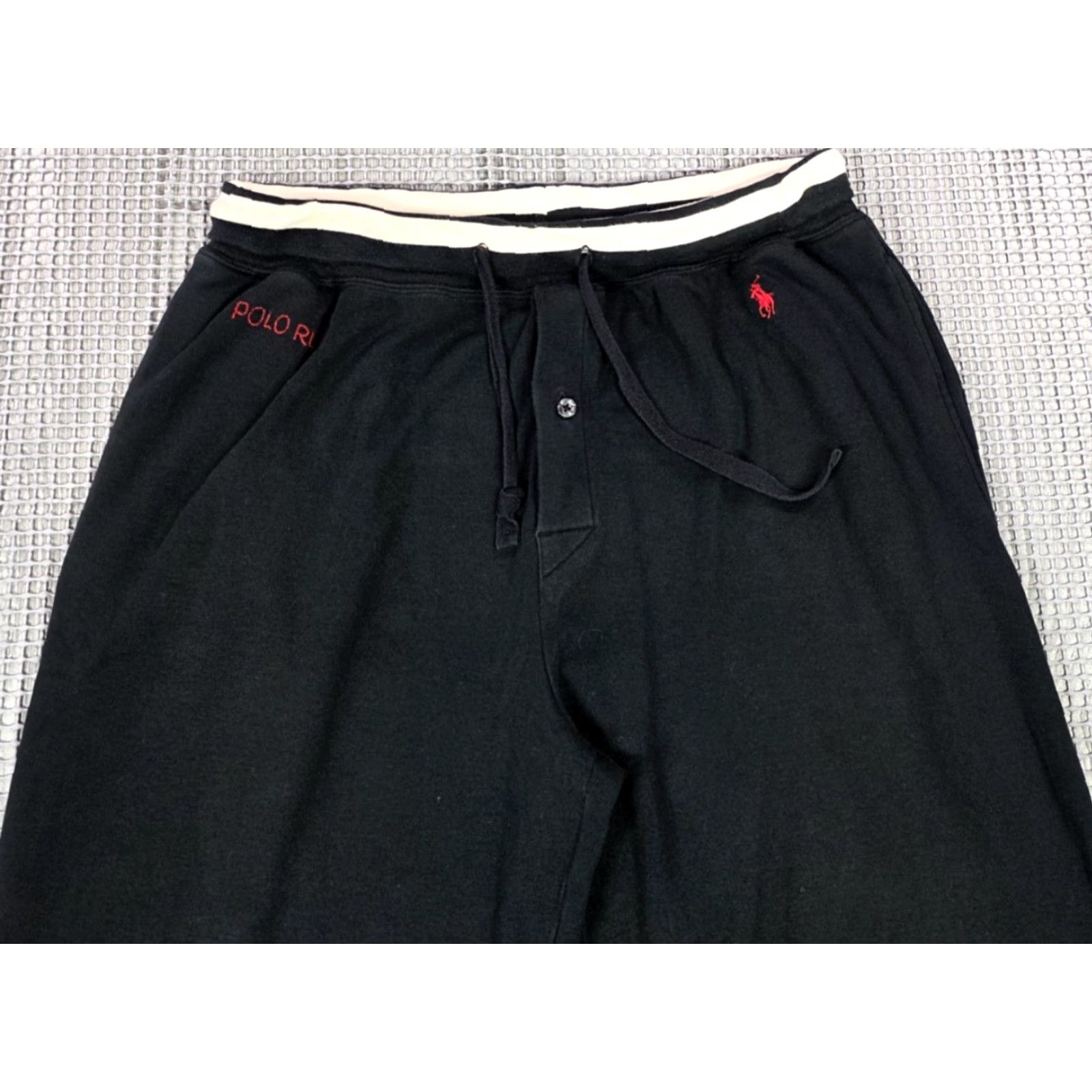 Polo Ralph Lauren Polo Ralph Lauren Pant Men M Black Lounge Pajama Sleepwear Soft Stretch Red Pony Lounge Pants Size US M / EU 48-50 / 2 - 3 Thumbnail