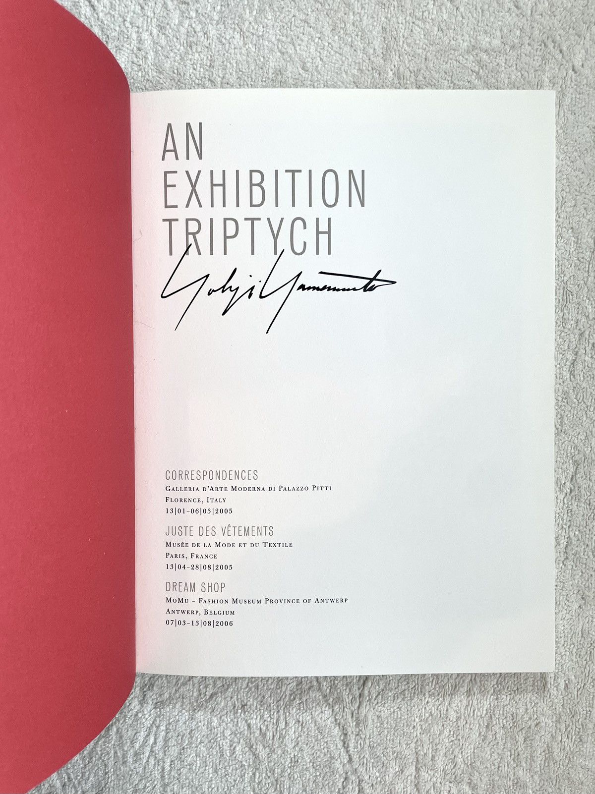 Japanese Brand × Yohji Yamamoto Yohji Yamamoto - An Exhibition Triptych book Size ONE SIZE - 2 Thumbnail