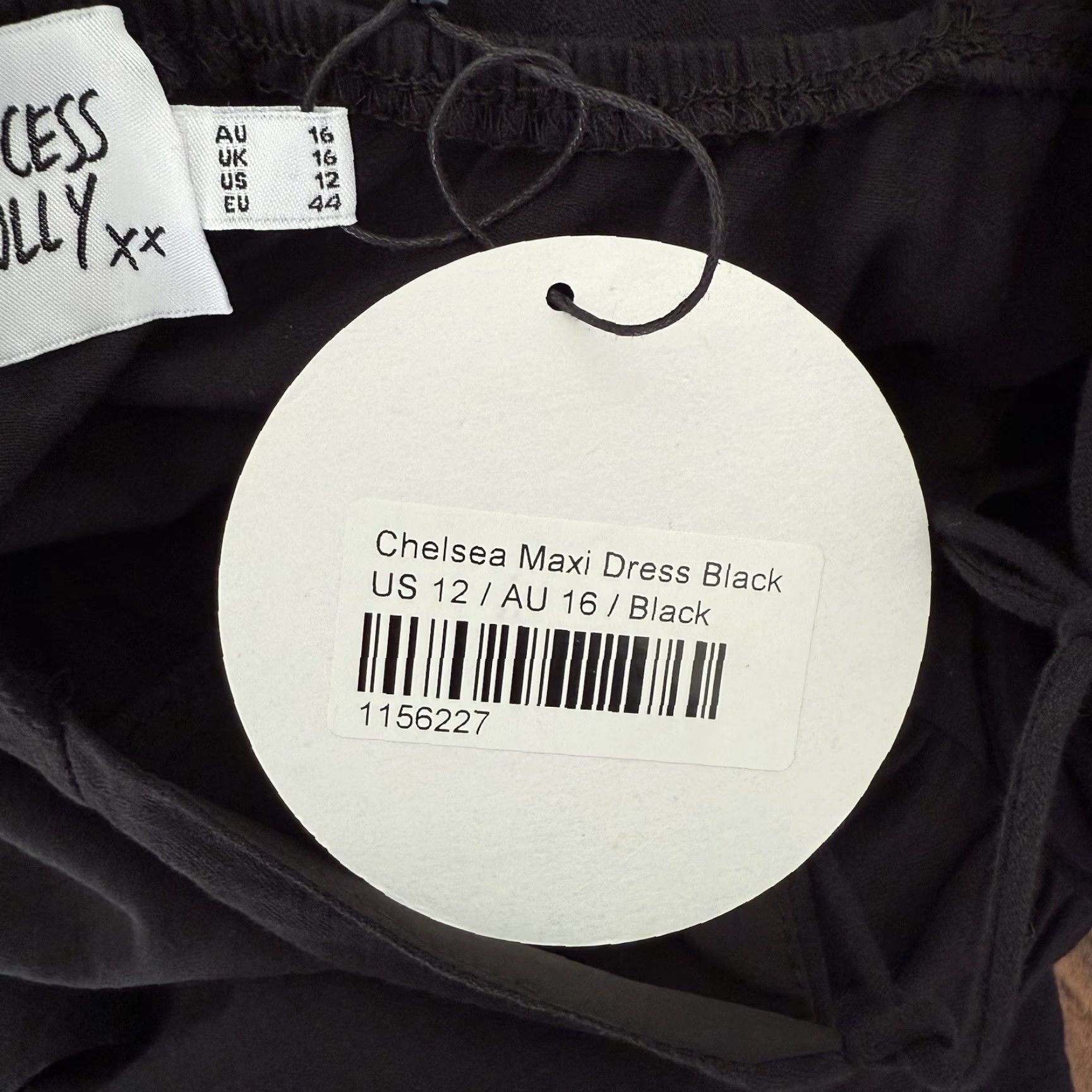 PRINCESS POLLY VINTAGE Princess Polly Chelsea Maxi Dress Black Tiered Dress 12 Womens Summer Party Bohemian Velvet? Size XL / US 12-14 / IT 48-50 - 6 Thumbnail