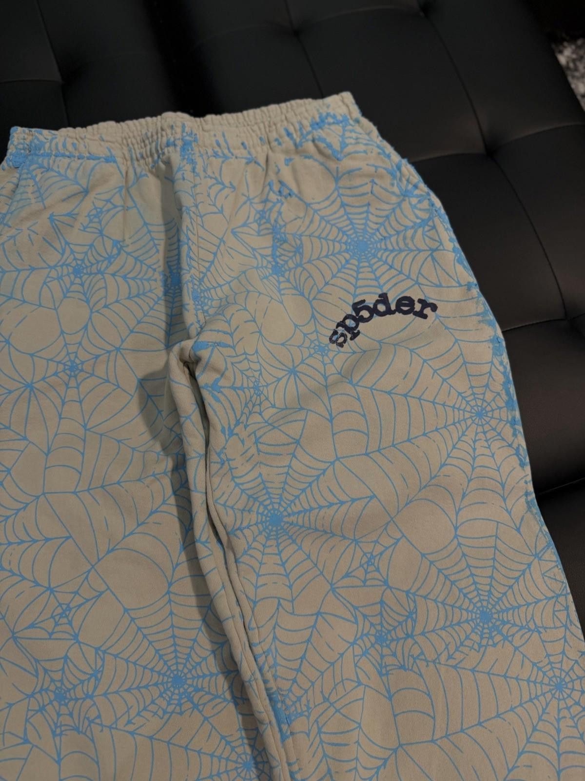 Sp5der Size L - Sp5der Worldwide Blue Sweatpants Young Thug Spider Size US 34 / EU 50 - 6 Thumbnail
