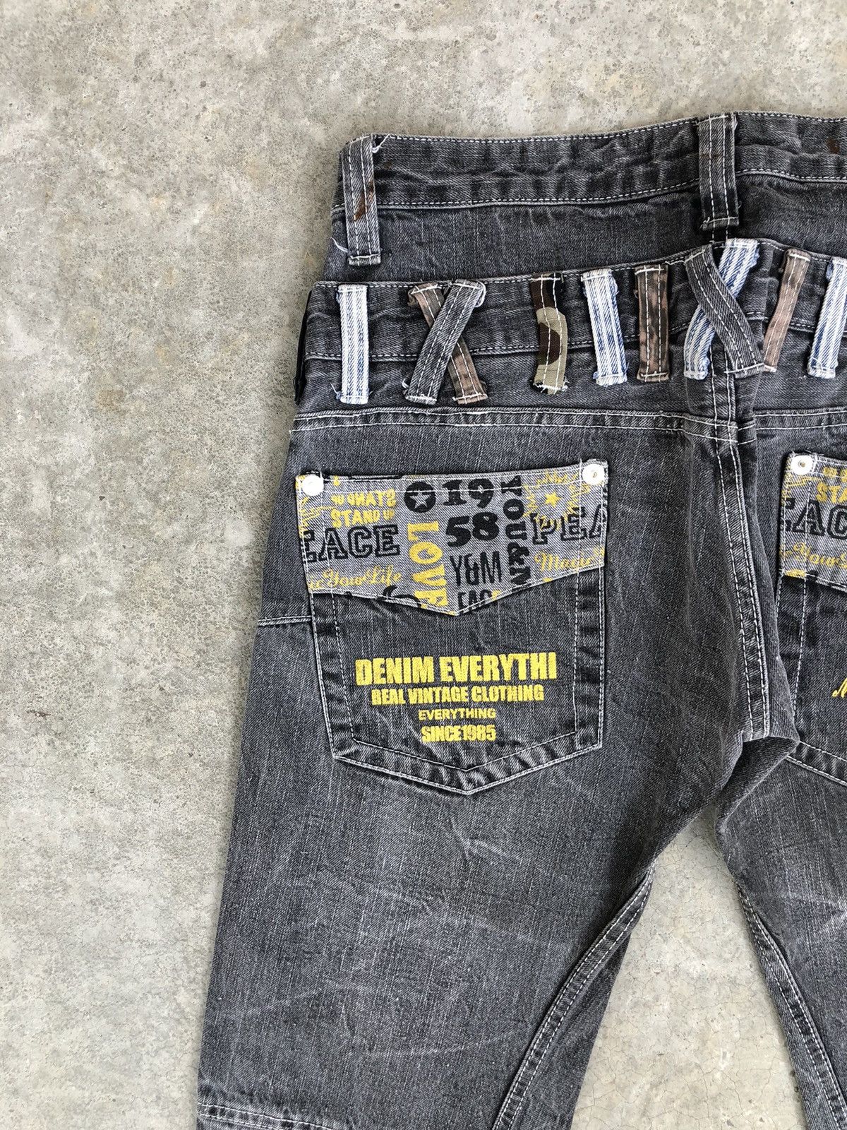 Hysteric Glamour Japanese Memory Special Double Waist Distressed Jeans Size US 31 - 9 Thumbnail