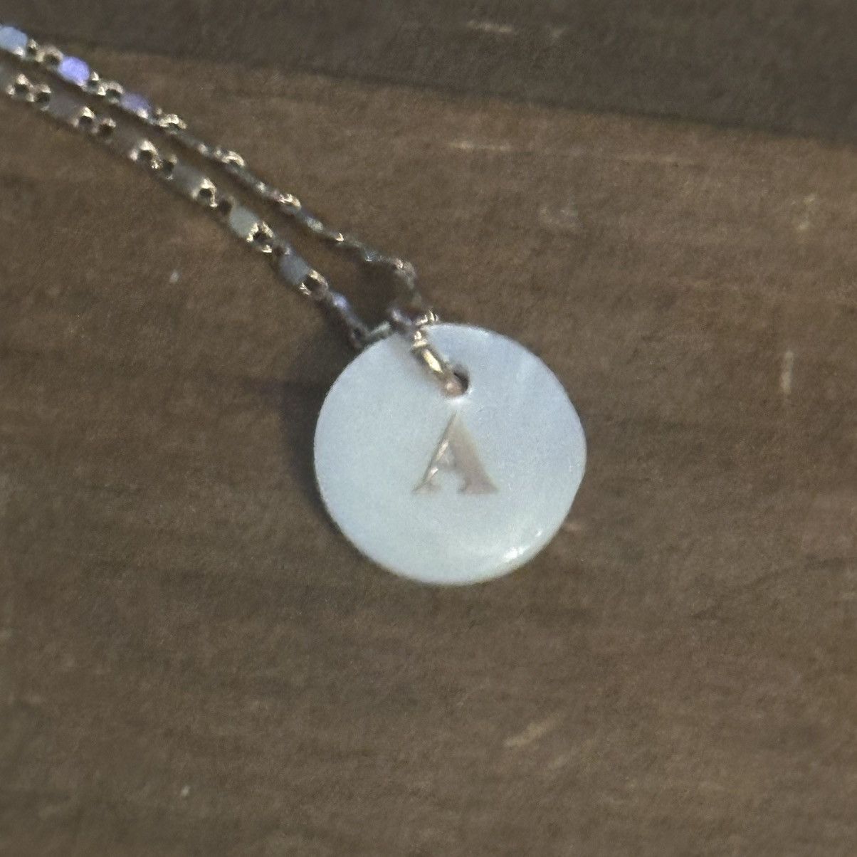 Other Liz Claiborne mother of pearl initial A pendant necklace Size ONE SIZE - 4 Thumbnail