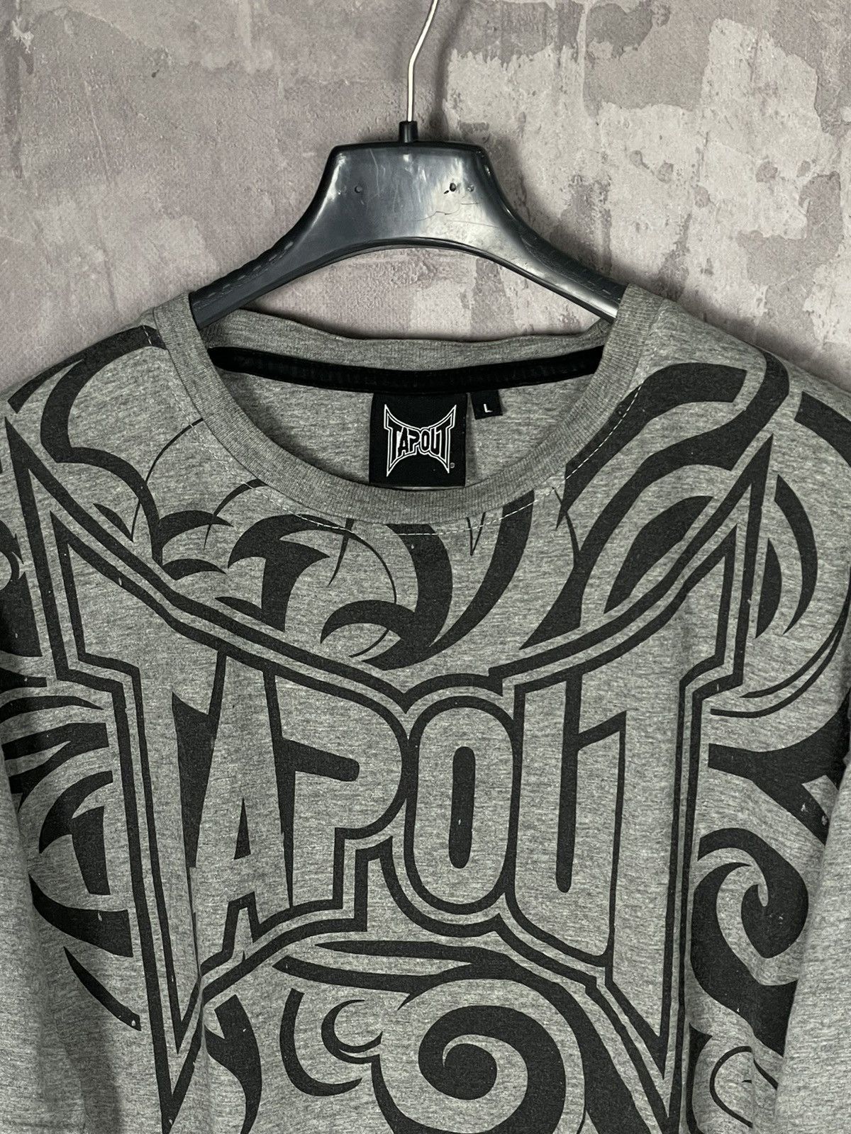 Affliction × Tapout × Vintage Crazy Vintage Y2K Affliction Style Tapout Grunge T Shirt Size US L / EU 52-54 / 3 - 6 Thumbnail