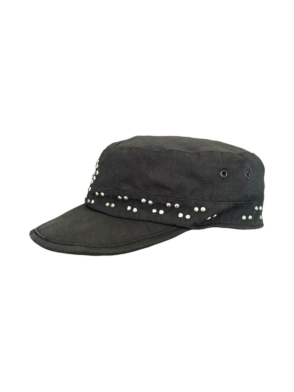 14th Addiction 2000s Japanese Grunge Gothic Studded Cadet Hat Kapital style Size ONE SIZE - 3 Thumbnail