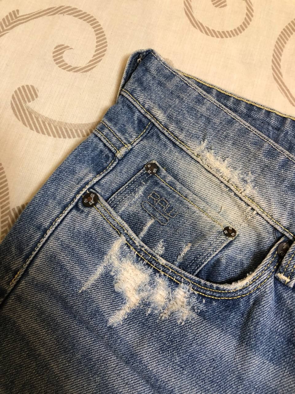 G-Star G-Star RAW 3301 Distressed Wash Heavy Fade & Paint Archive Size US 32 / EU 48 - 9 Thumbnail