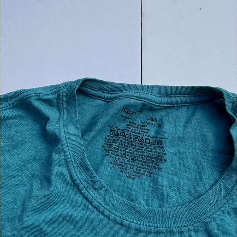 Hanes Hanes Blue T-Shirt - Comfortable and Classic Style Size US L / EU 52-54 / 3 - 2 Thumbnail