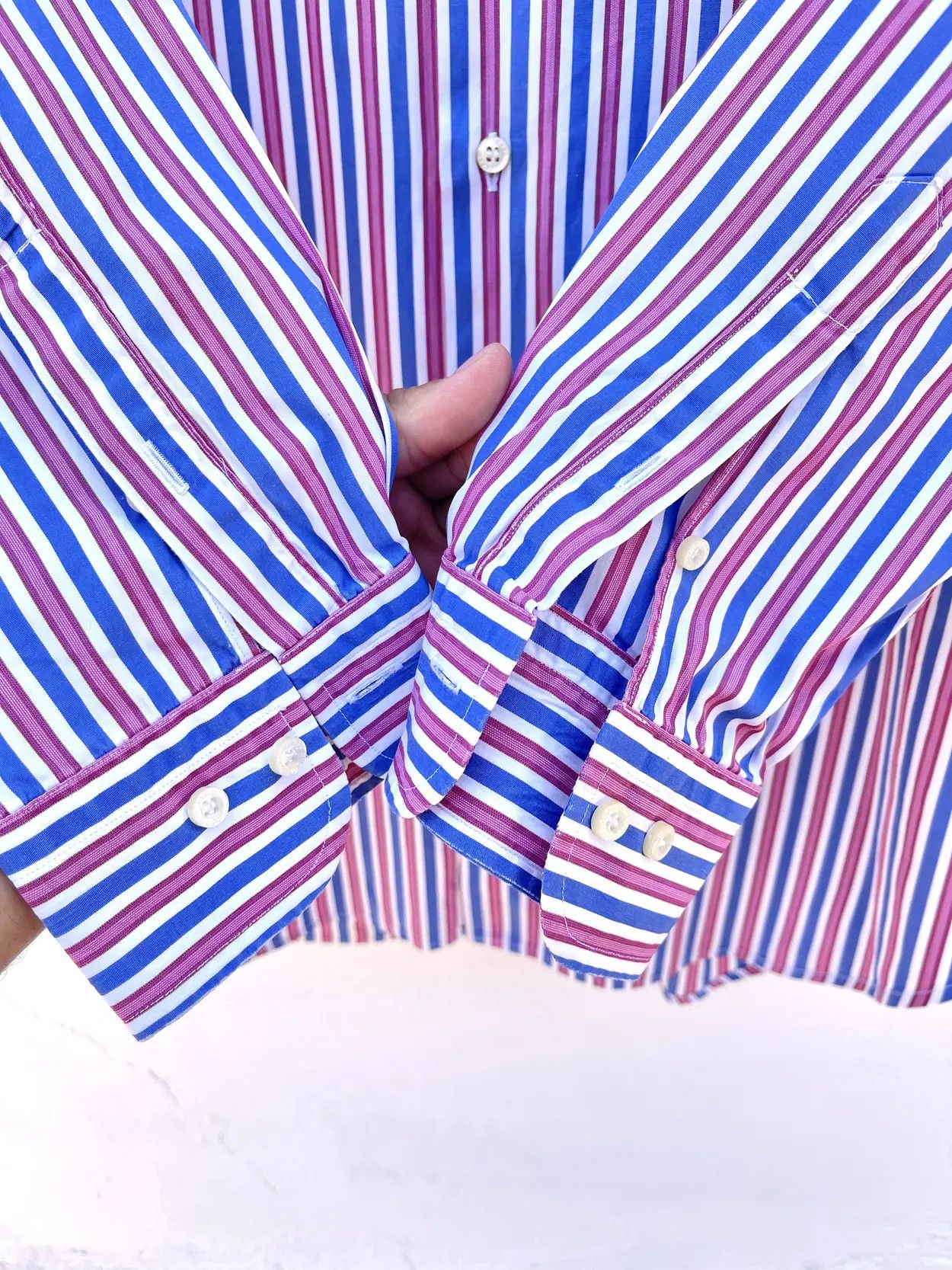 Burberry multicolored Burberry shirt striped size xl Size US XL / EU 56 / 4 - 6 Thumbnail