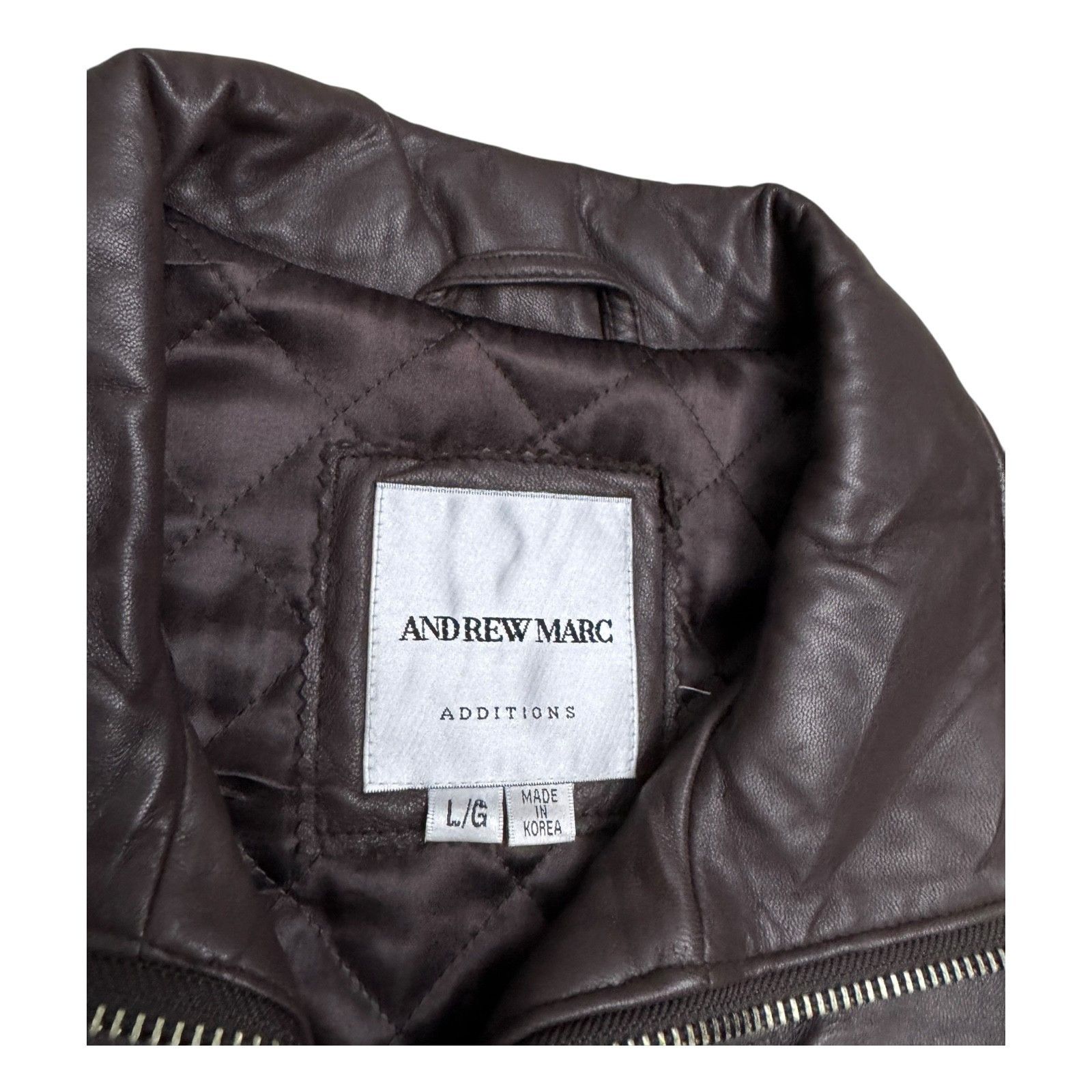 Andrew Marc ANDREW MARC LEATHER Luxury Designer Business Coat Large Size US L / EU 52-54 / 3 - 2 Thumbnail