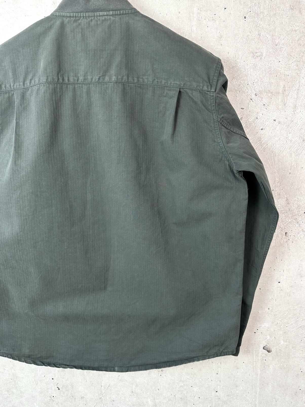 Other Form&Thread Stripped Grey Cotton Long Sleeve Bomber Jacket Size US L / EU 52-54 / 3 - 8 Thumbnail