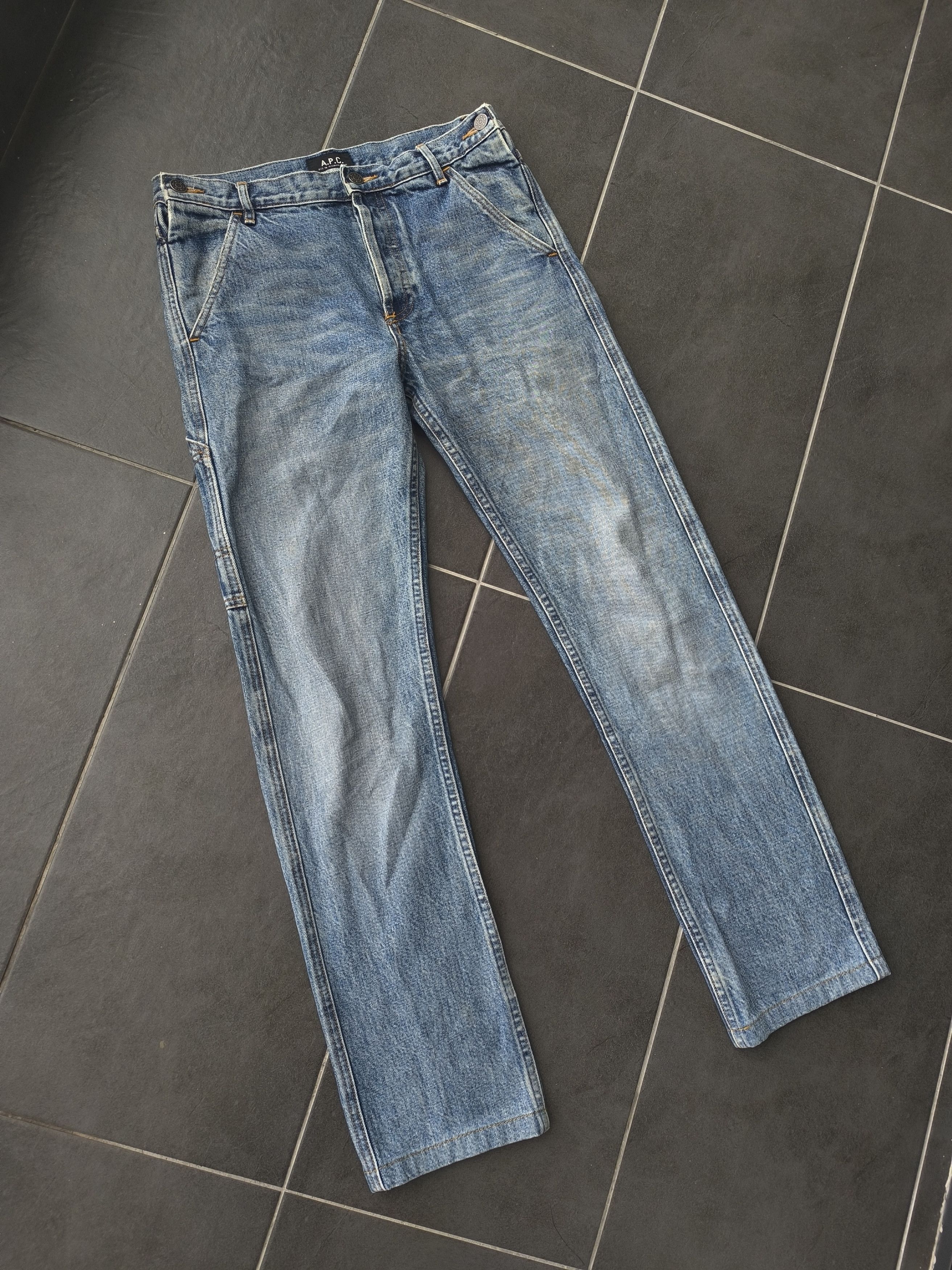 A.P.C. × Japanese Brand RARE APC CARPENTER JEANS Size US 30 / EU 46 - 1 Thumbnail