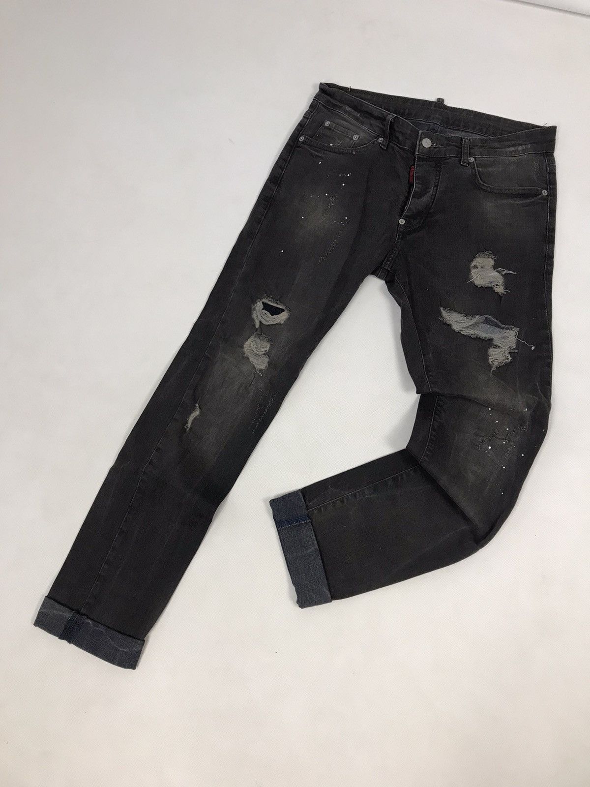 Dsquared2 Distressed Skinny Dan Jeans,Luxury,Italian,Design