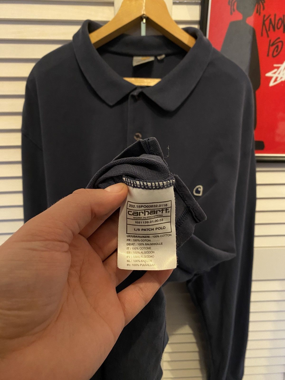 Carhartt Vintage Shirt Long Sleeve Carhartt Mini Logo Rugby Casual Size US XL / EU 56 / 4 - 5 Thumbnail