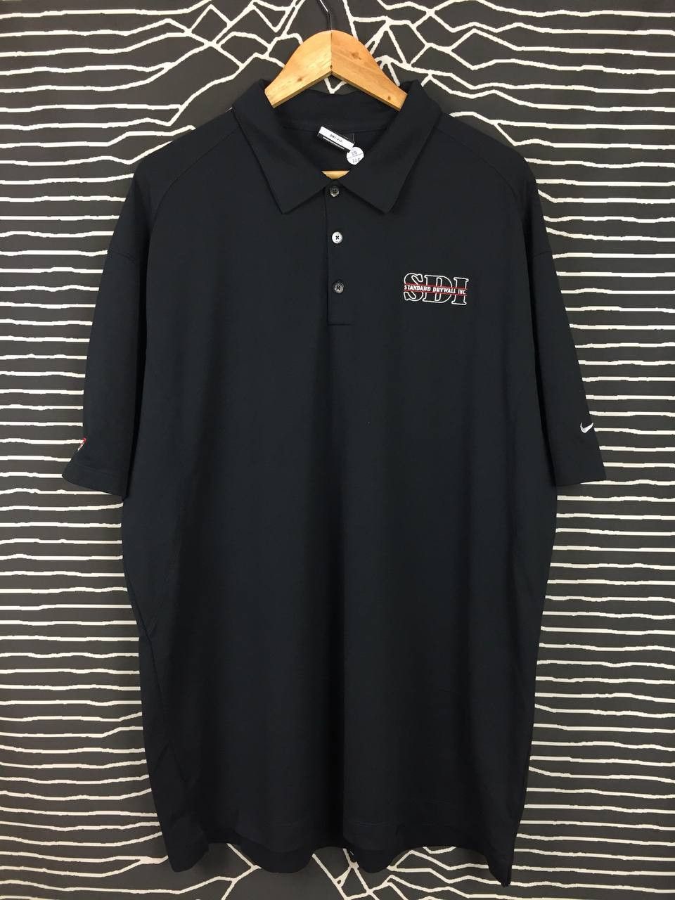 Nike × Vintage Vtg Nike Golf Tour Performance Standard Drywall Inc Polo Tee Size US XXL / EU 58 / 5 - 2 Thumbnail