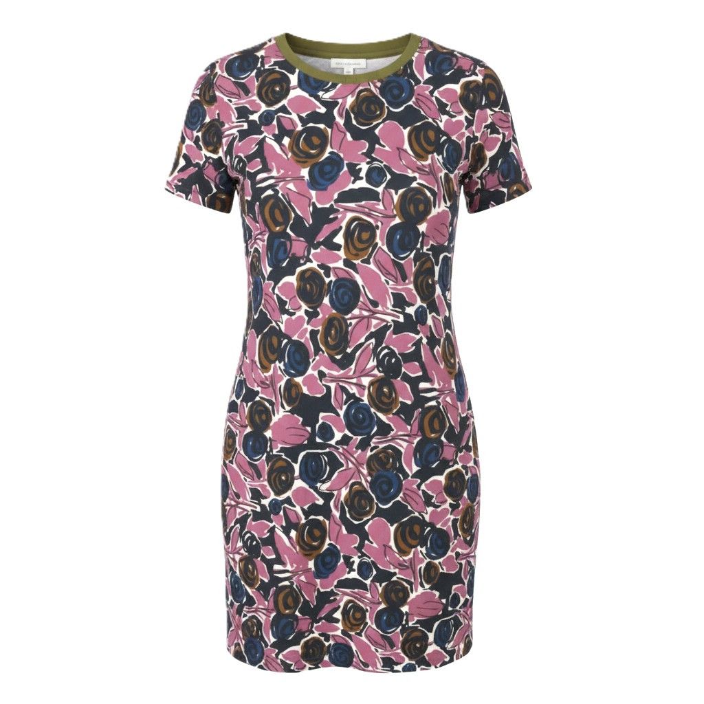 Max Mara EU34 XS Pink Floral Print Lined Dress 88792 Size XS / US 0-2 / IT 36-38 - 1 Thumbnail