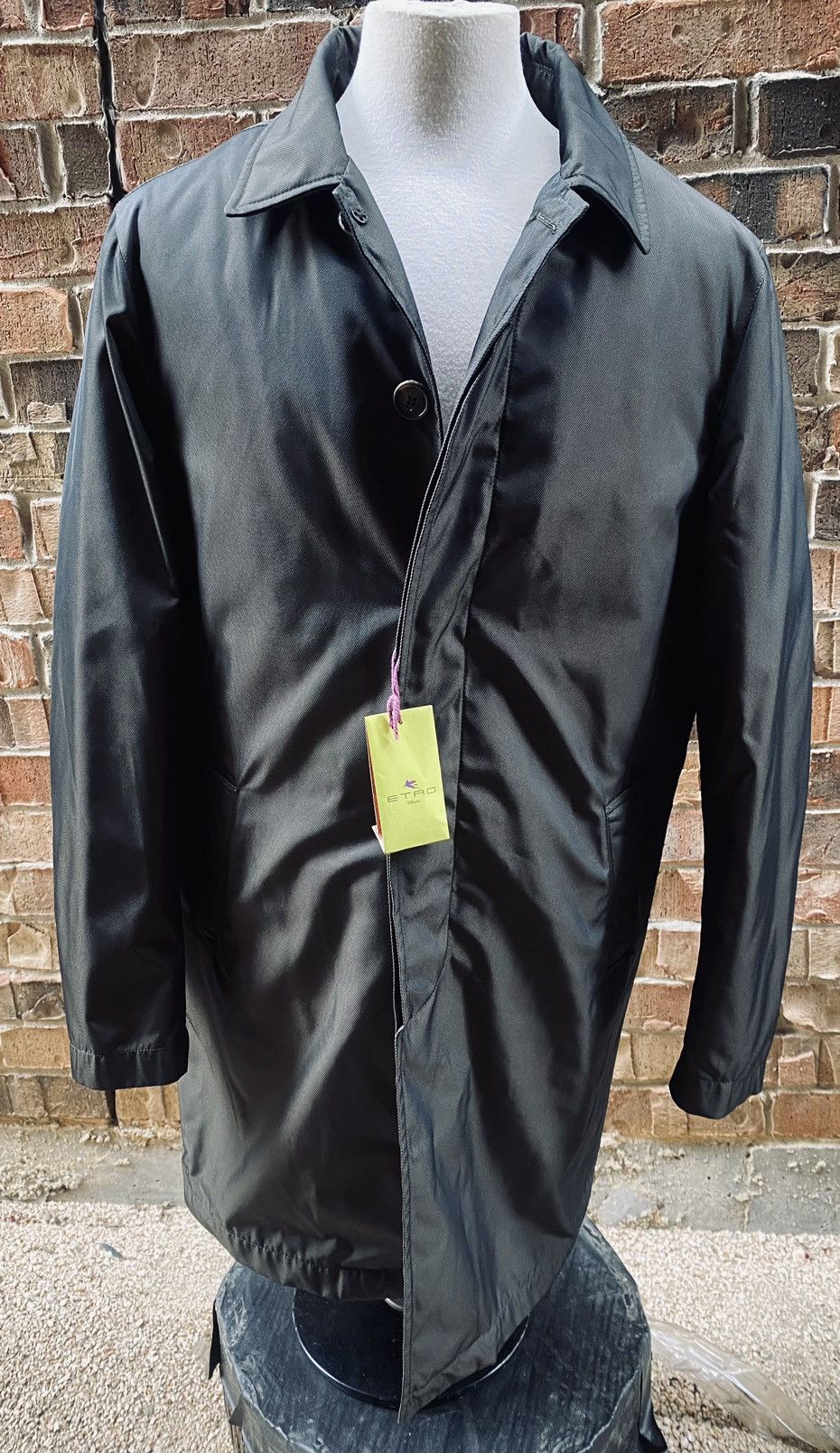 Etro Etro 🇮🇹 brown techno leather trim all season car coat 54 NW Size US L / EU 52-54 / 3 - 7 Thumbnail