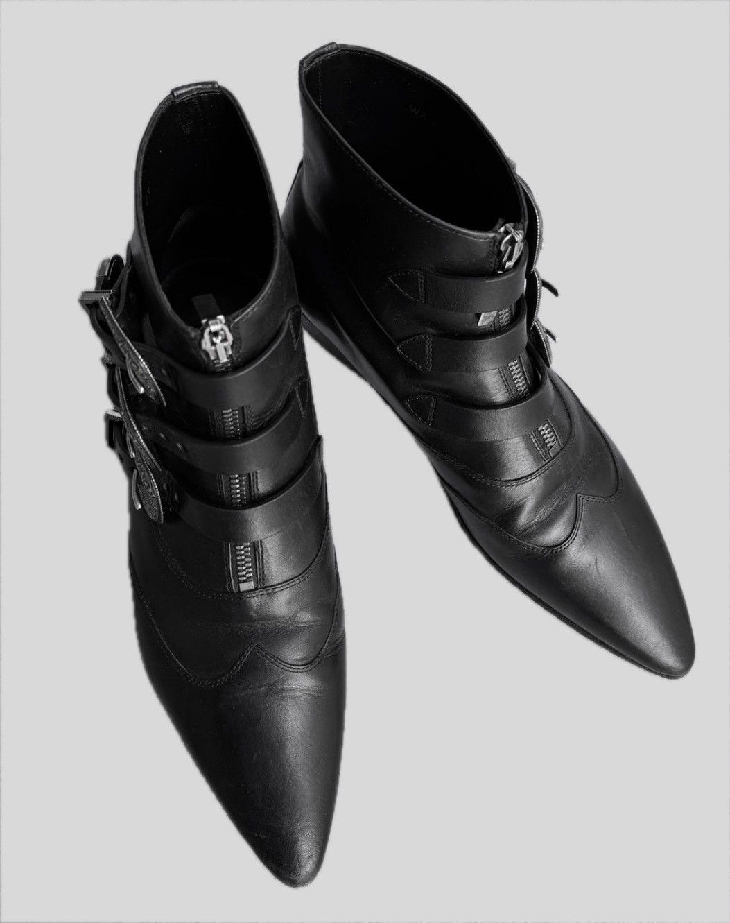 Saint Laurent Paris Saint Laurent Paris SS19 Western Buckle Boot Size US 10.5 / EU 43-44 - 2 Thumbnail