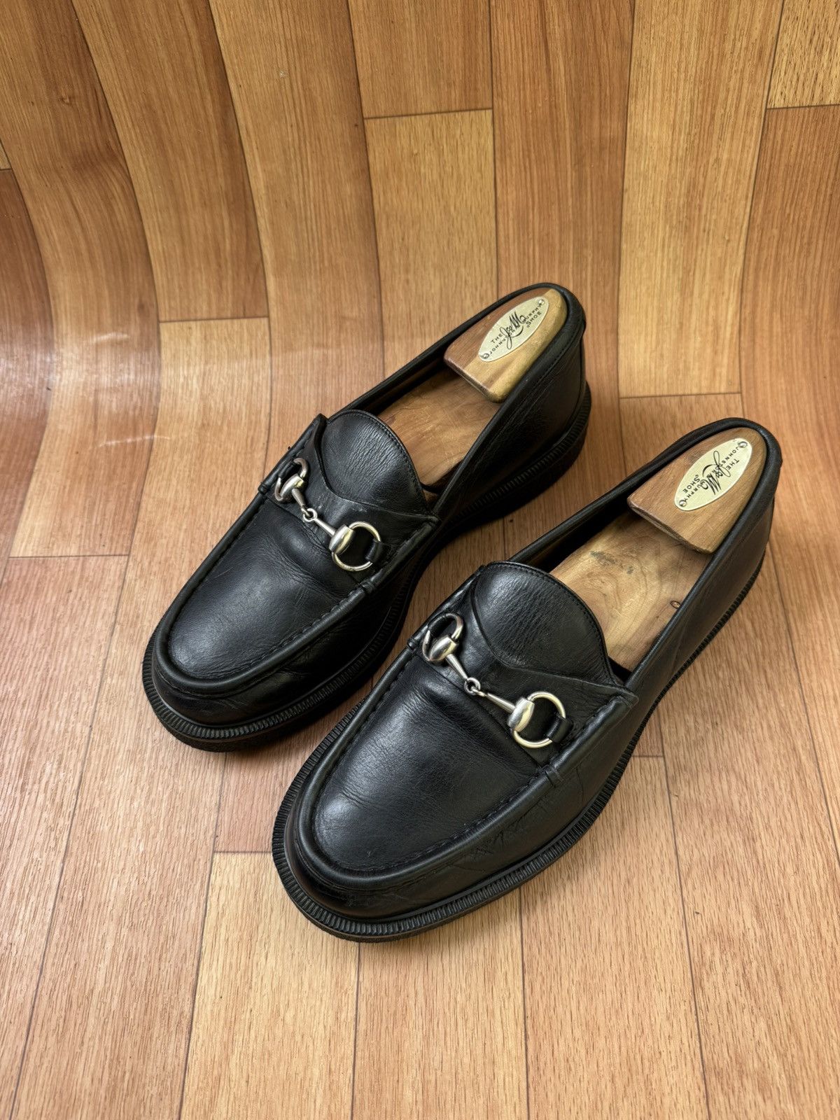 Gucci Gucci Horsebit Loafers platforms Size US 6.5 / EU 39-40 - 4 Thumbnail