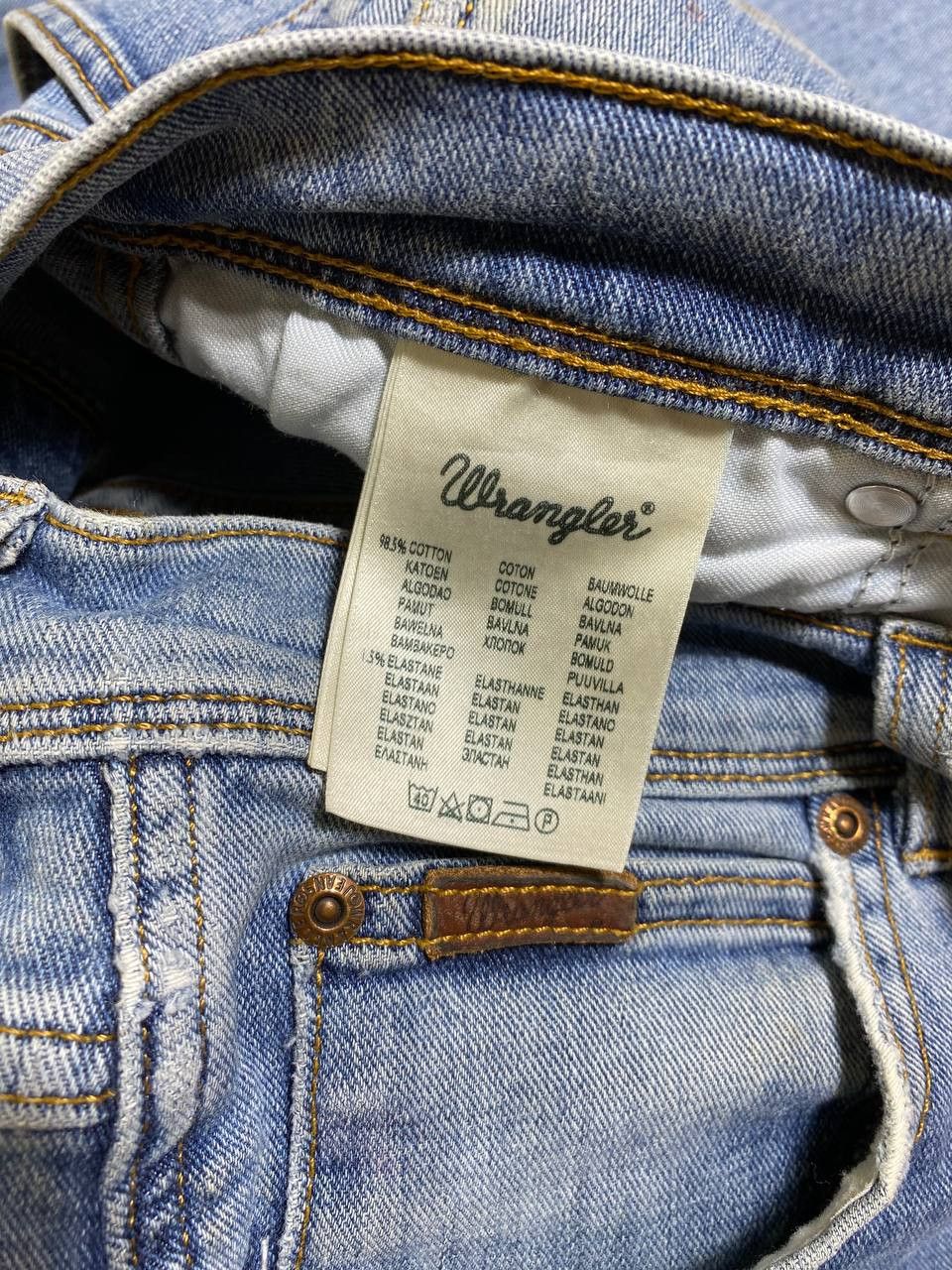 Wrangler VINTAGE FADED WRANGLER BLUE DENIM SKATER JEANS 34x30 Size US 34 / EU 50 - 20 Thumbnail