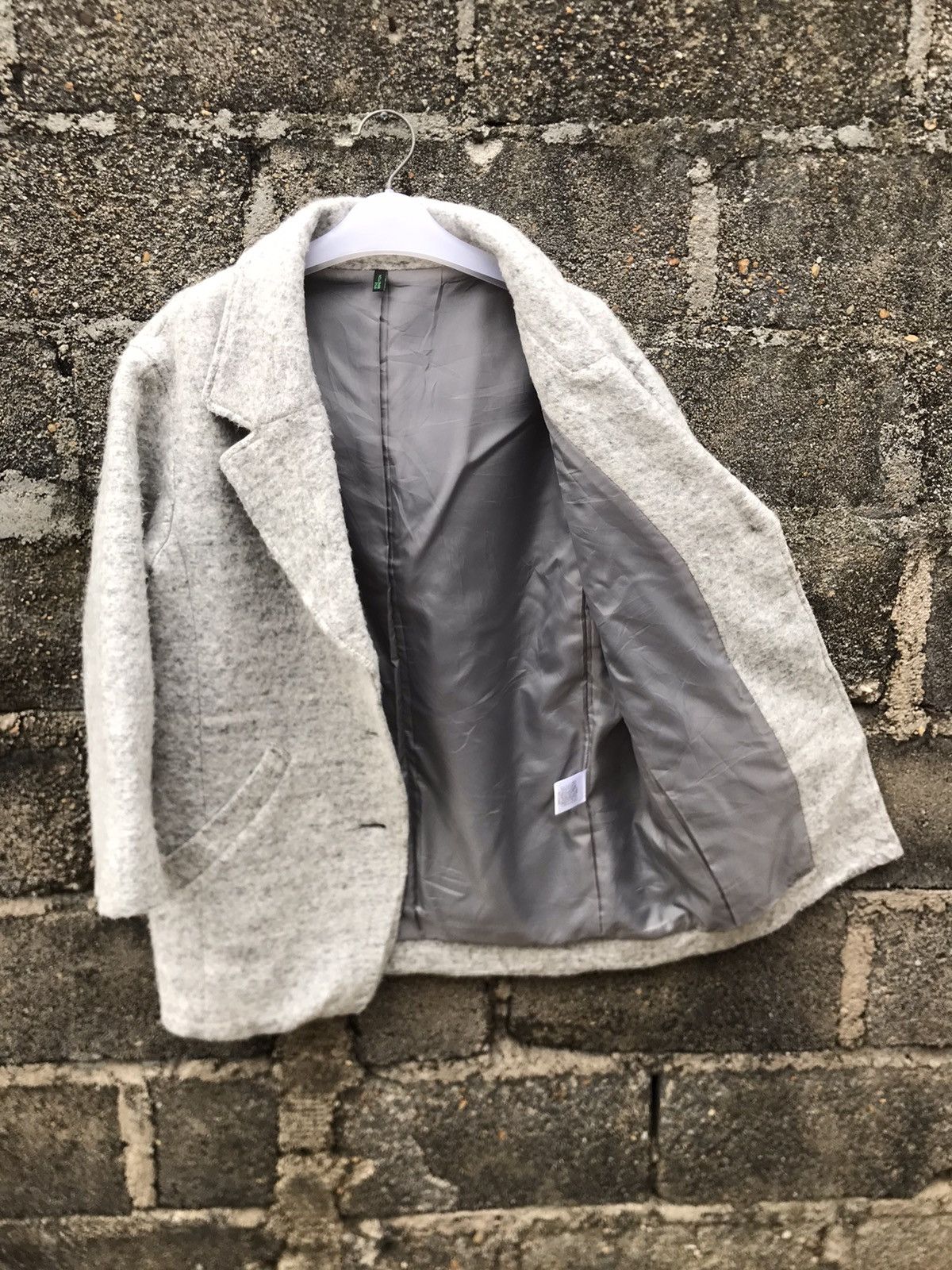 Benetton × United Colors Of Benetton 🌟Stile Benetton Wool Coat Jacket Size S / US 4 / IT 40 - 8 Thumbnail