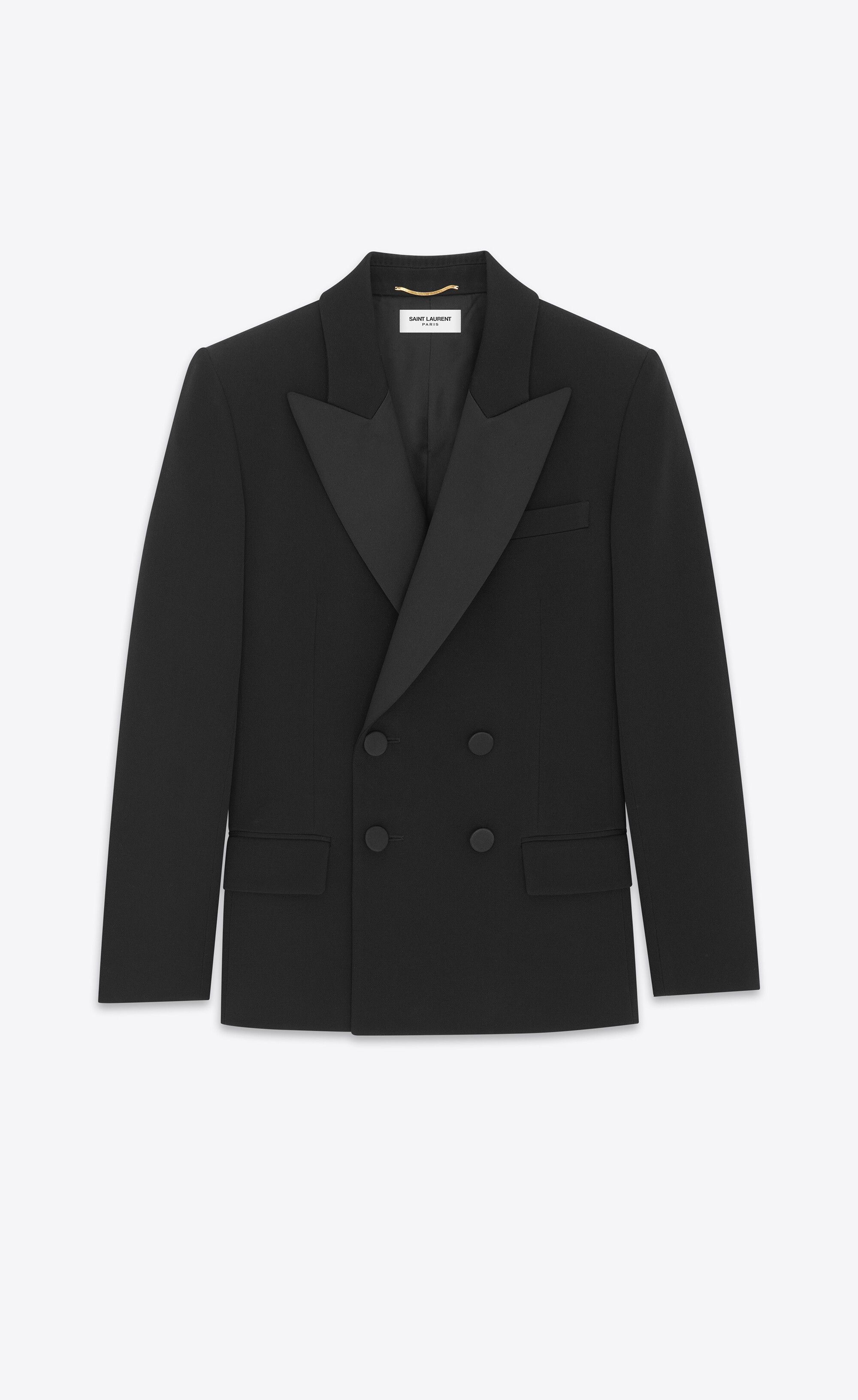 Saint Laurent Paris o1tp1o0125 Oversized Tuxedo Jacket in Black Size XL / US 12-14 / IT 48-50 - 1 Thumbnail