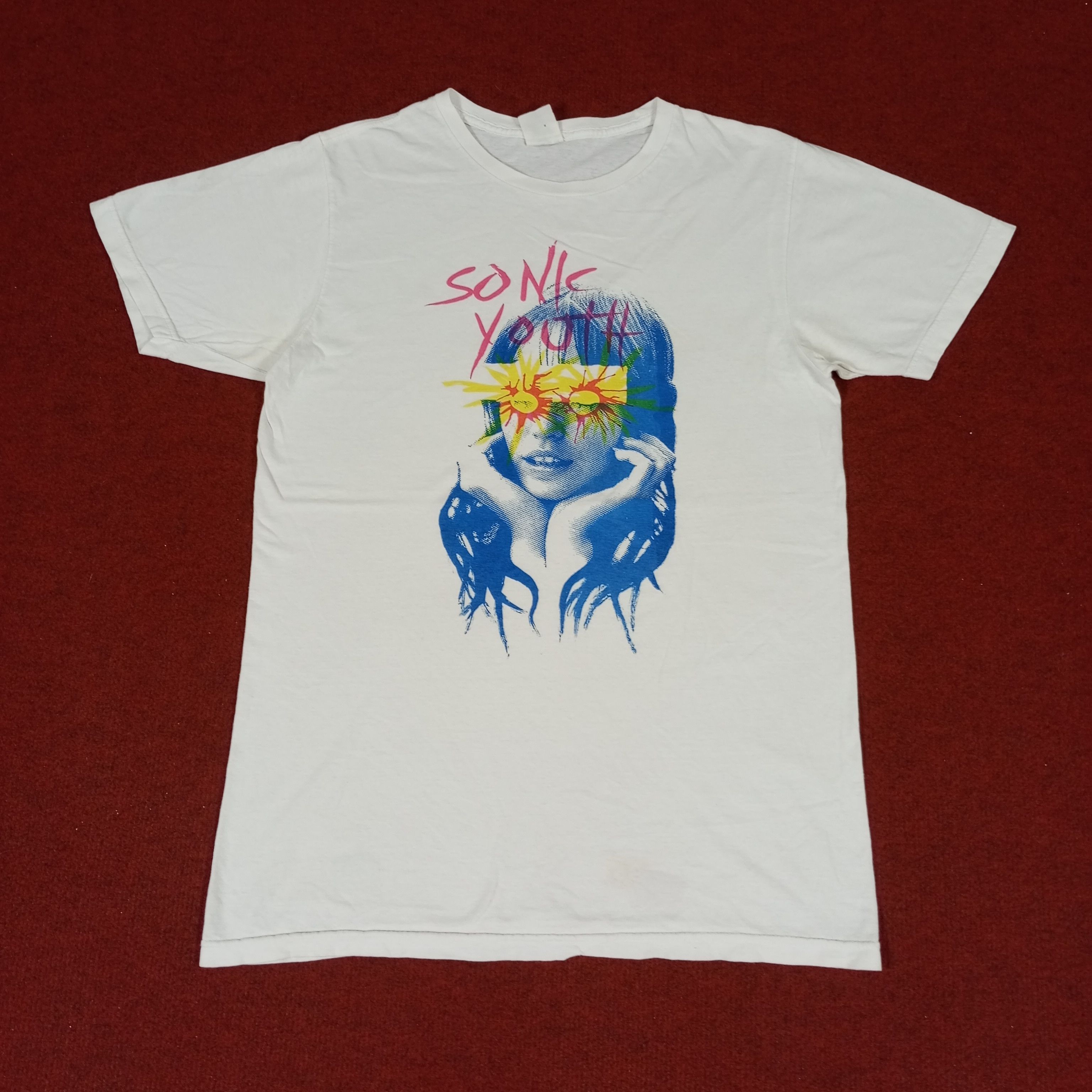 Band Tees × Vintage Sonic Youth Band Rock Music Streetwear Style Tshirt Size US S / EU 44-46 / 1 - 1 Thumbnail