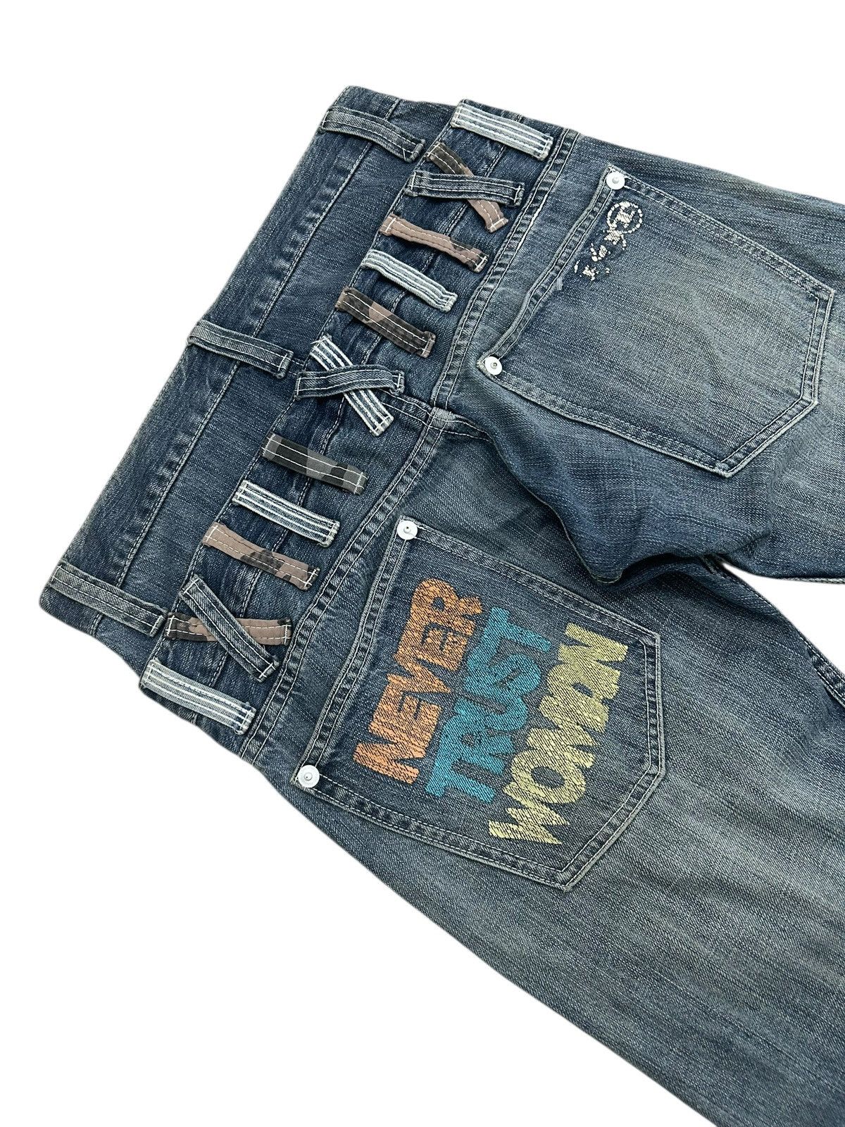 Japanese Brand Vintage Memory Special Double Waist Zipper Mud Washed Junya Size US 30 / EU 46 - 16 Thumbnail