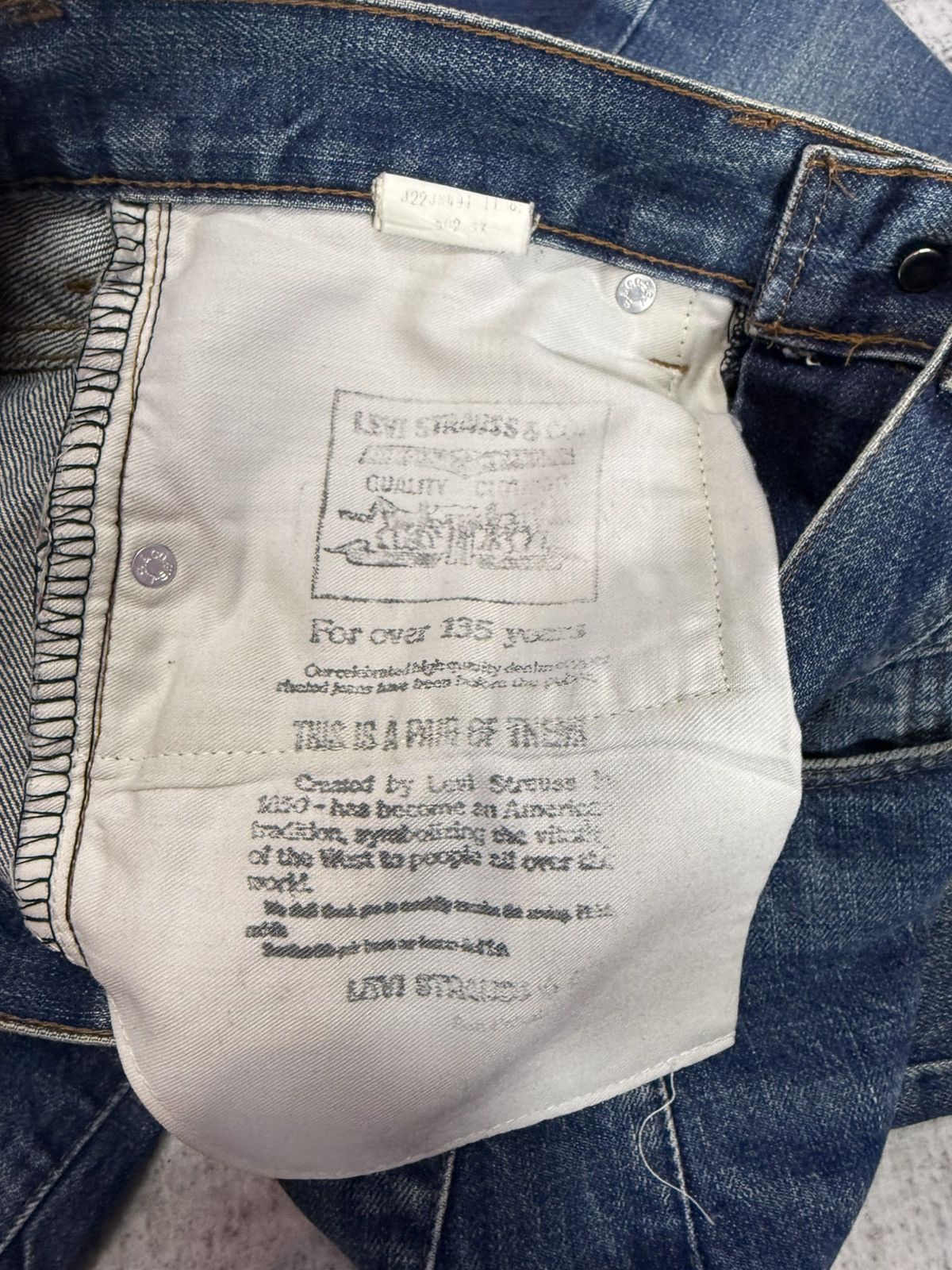 Levi's Vintage 60s LVC 90s LEVIS 502xx Big E Selvedge Jeans Size US 28 / EU 44 - 24 Thumbnail