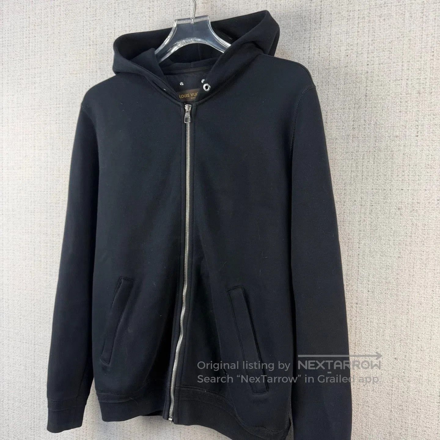Louis Vuitton Louis Vuitton Solid Zip Hooded Jacket. Size US M / EU 48-50 / 2 - 2 Thumbnail