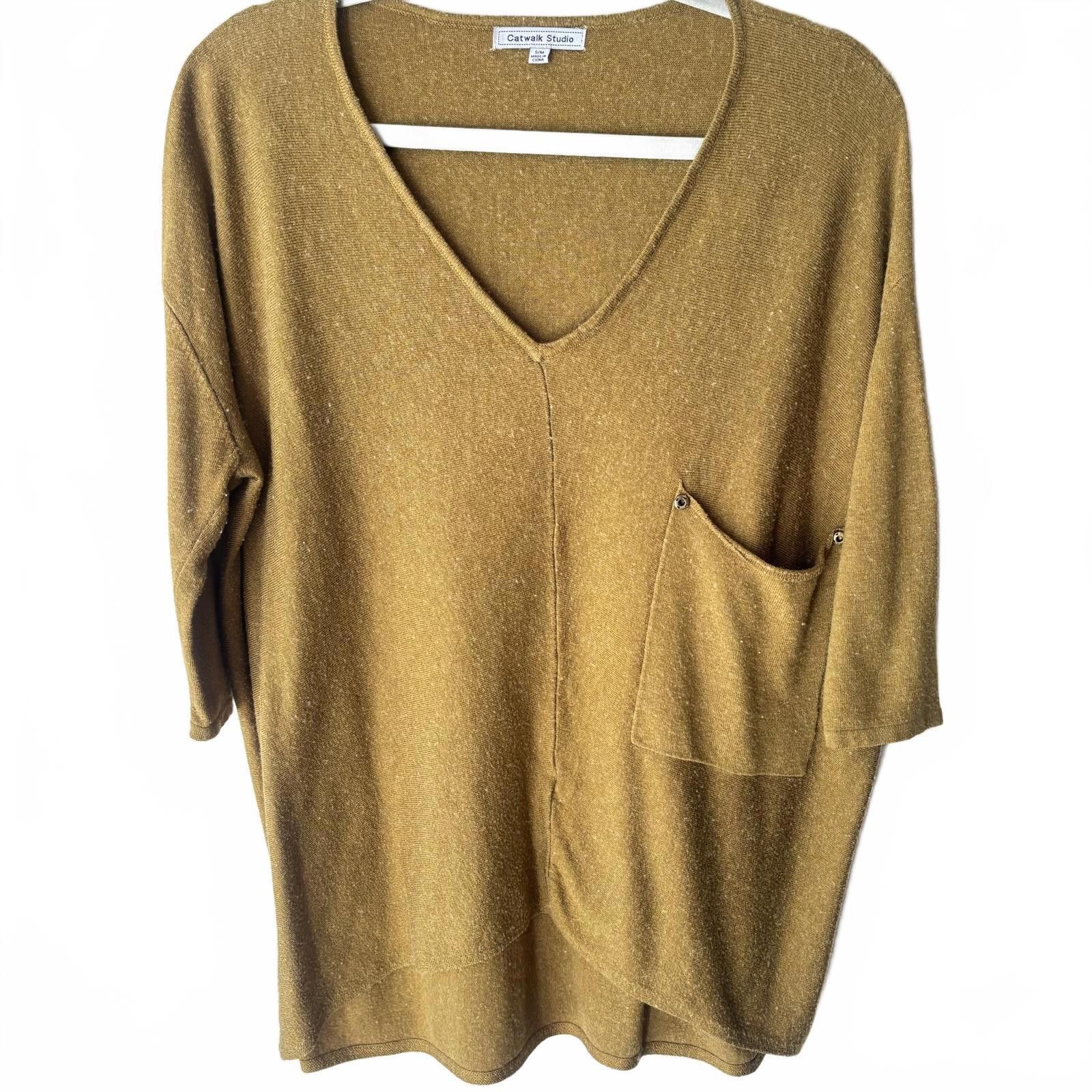 Other Catwalk Studios Mustard Sweater Size S / US 4 / IT 40 - 1 Thumbnail