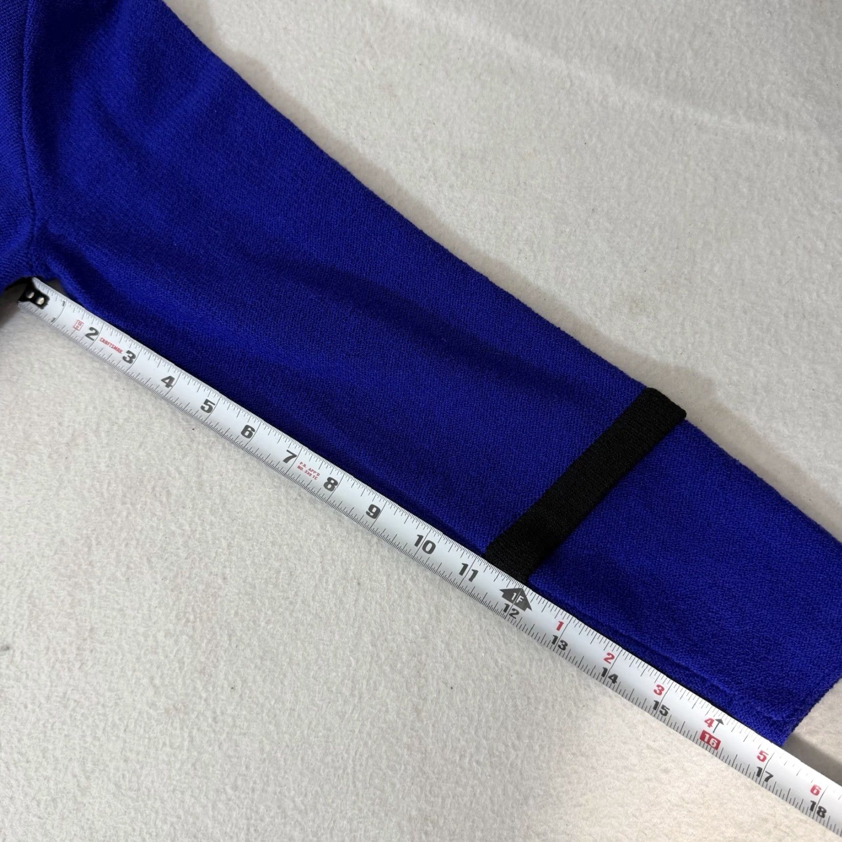 Vintage VINTAGE Steve Fabrikant Sweater Dress Cardigan Knit Wool Blend Blue Black Sz S Womens Size S / US 4 / IT 40 - 5 Thumbnail
