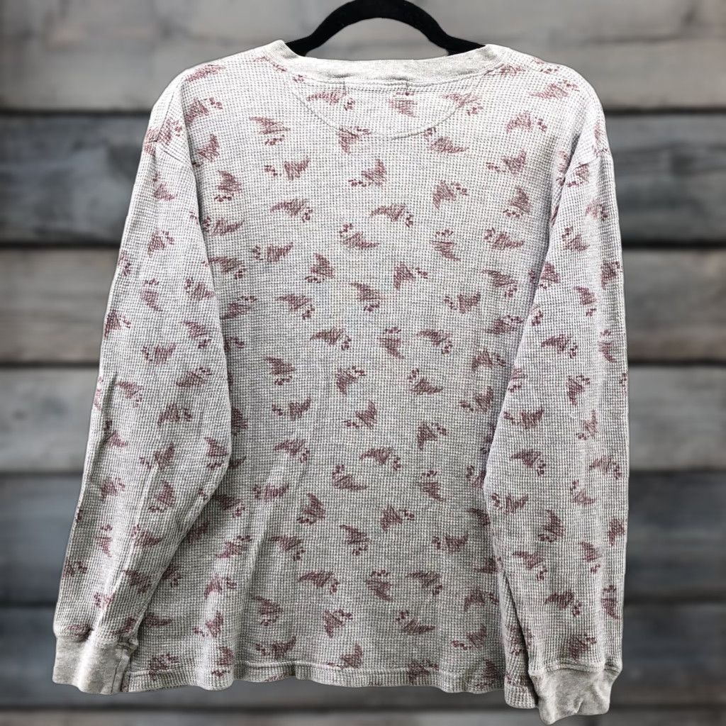 Vintage VINTAGE Warner Bros Looney Tunes Tazmanian Devil Henley Thermal Shirt Gray S Mens 90s 100% Cotton Long Sleeve Size US S / EU 44-46 / 1 - 1 Thumbnail