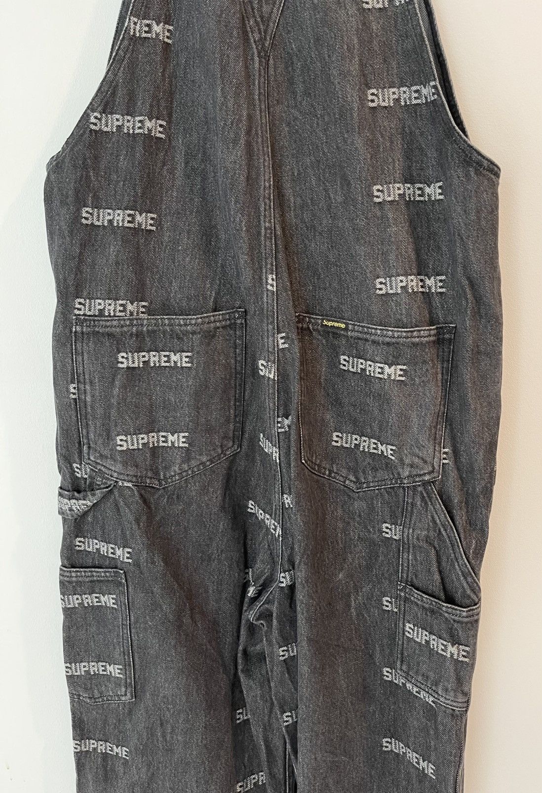 Supreme Supreme Logo Denim Overalls Size US 26 / EU 42 - 8 Thumbnail