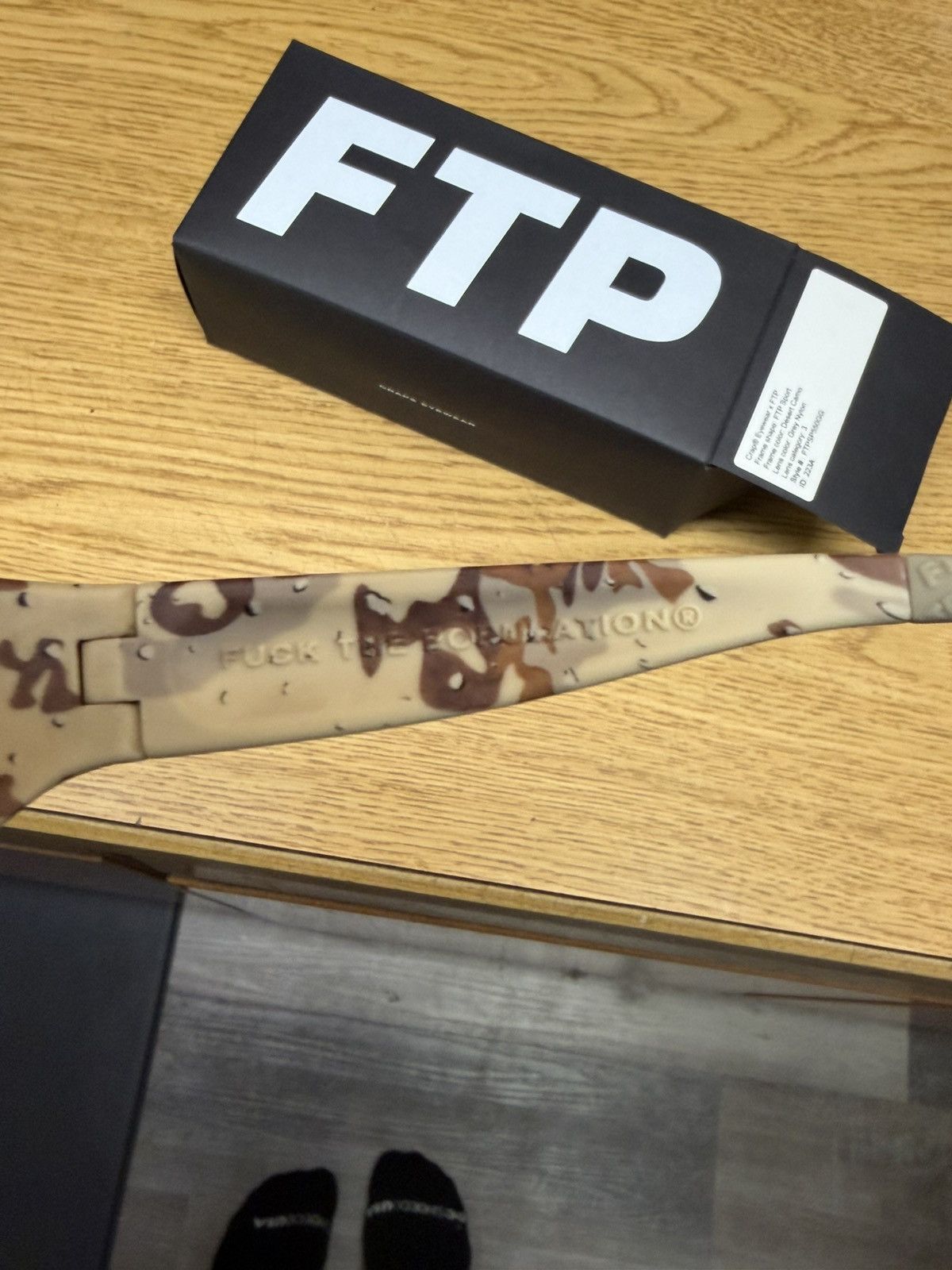 Fuck The Population FTP x Crap Eyewear - Desert Camo - FTP Sport Size ONE SIZE - 11 Thumbnail