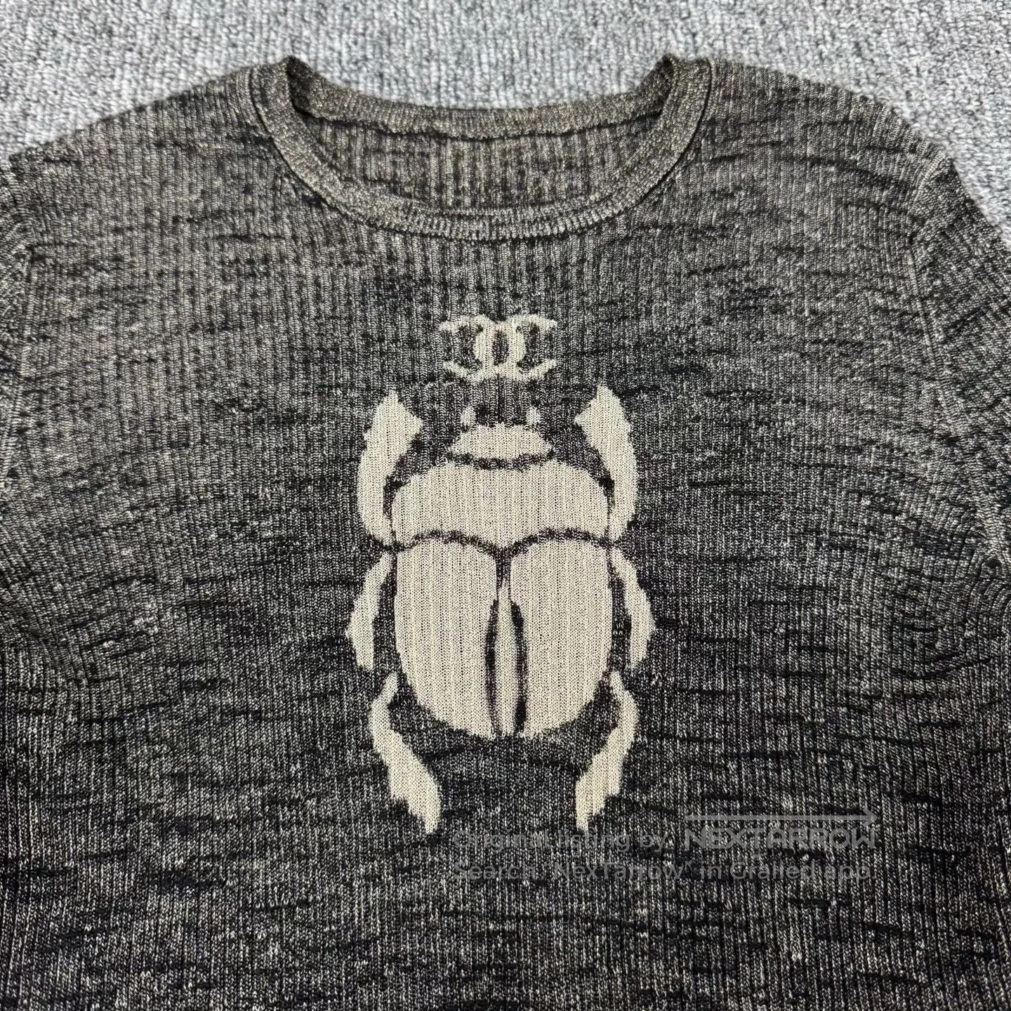 Chanel Chanel Bumblebee-style medium-length knit top| Size M / US 6-8 / IT 42-44 - 4 Thumbnail