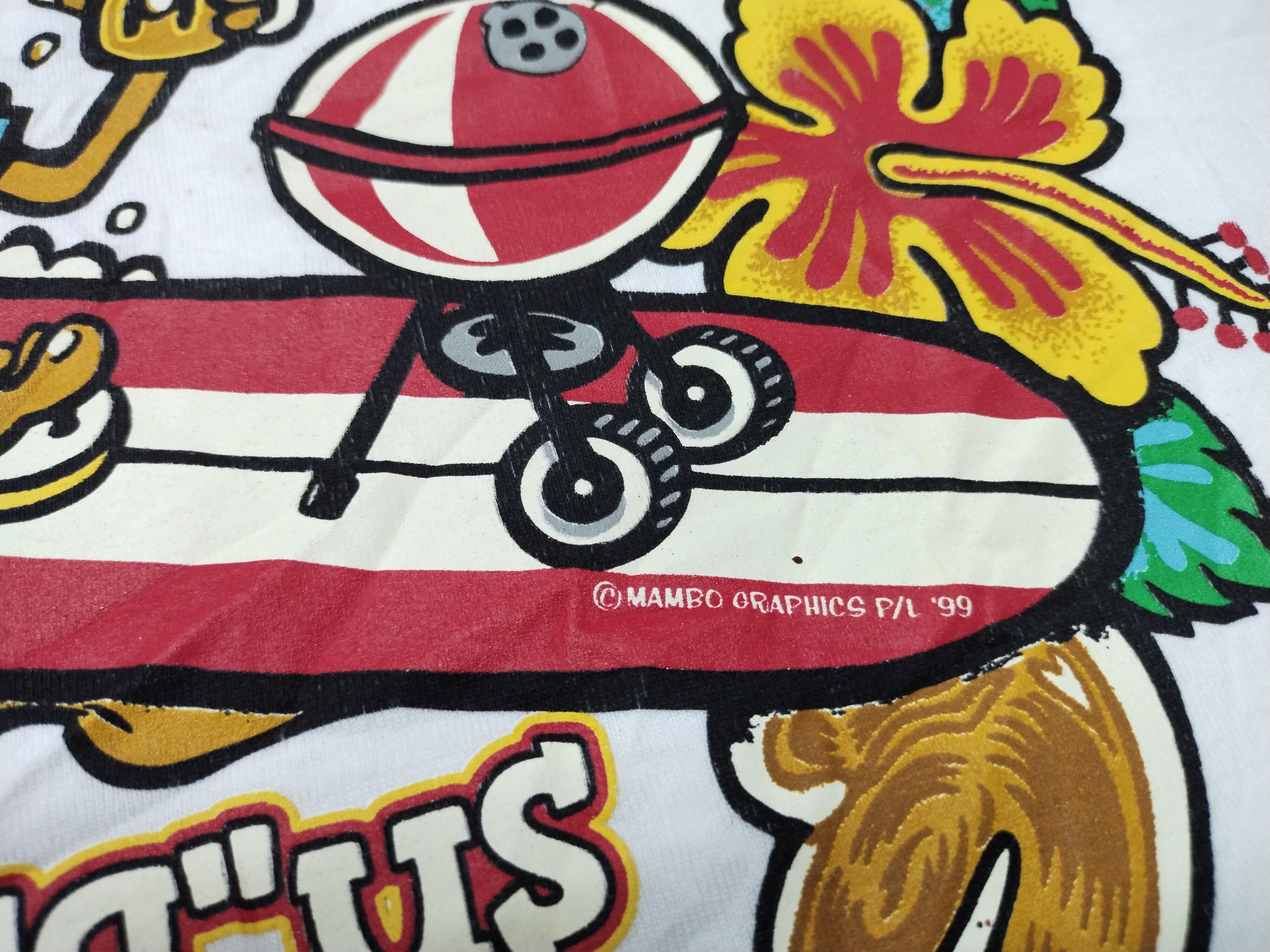 Mambo Vintage Mambo Graphics Surf & Turf Mitchell White Tee Size US L / EU 52-54 / 3 - 4 Thumbnail