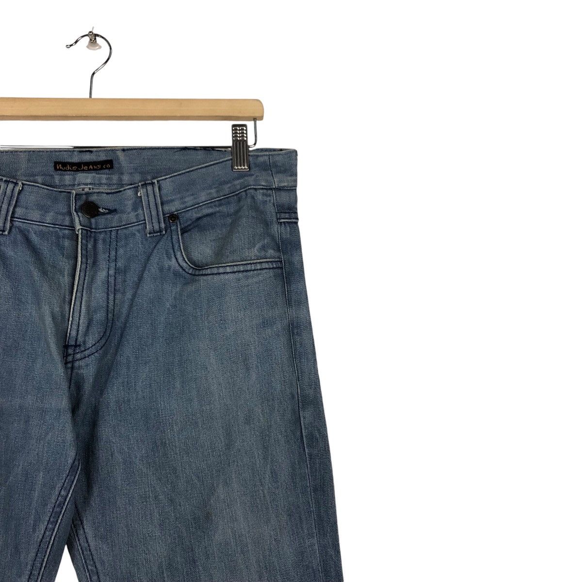 Nudie Jeans Nudie light Blue Jean Rare Famous Brand Size US 34 / EU 50 - 7 Thumbnail