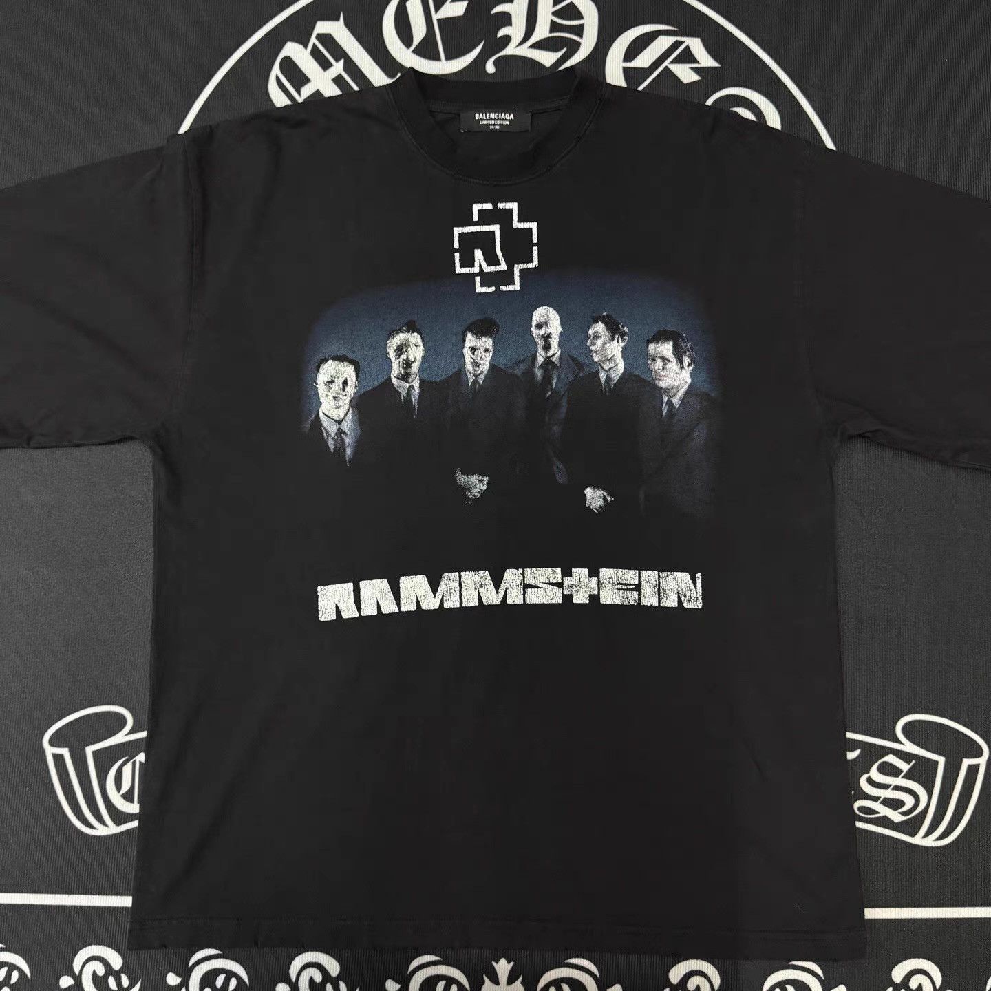 Balenciaga Rammstein Band Print Short Sleeve T-Shirt Size US M / EU 48-50 / 2 - 1 Thumbnail