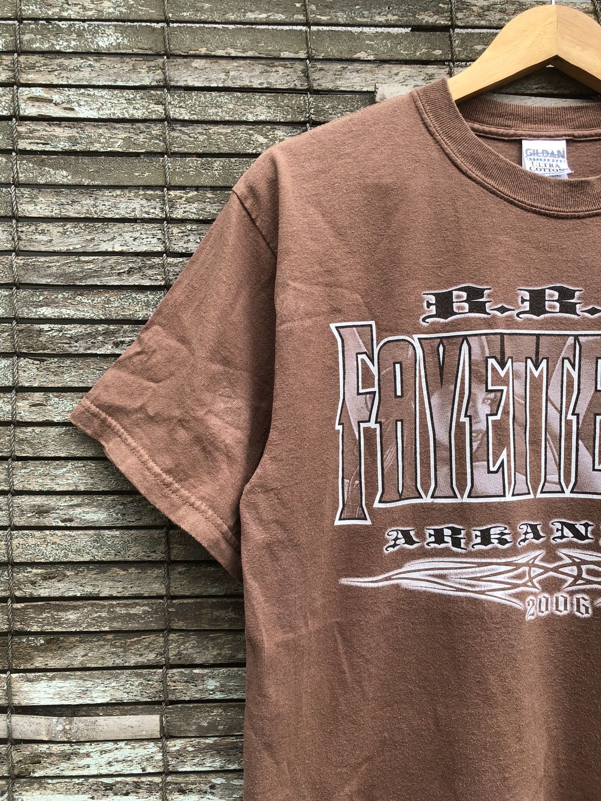 West Coast Choppers Vintage Y2K Sunfaded Fayetteville Arkansas Biker Backhit Tee Size US M / EU 48-50 / 2 - 15 Thumbnail