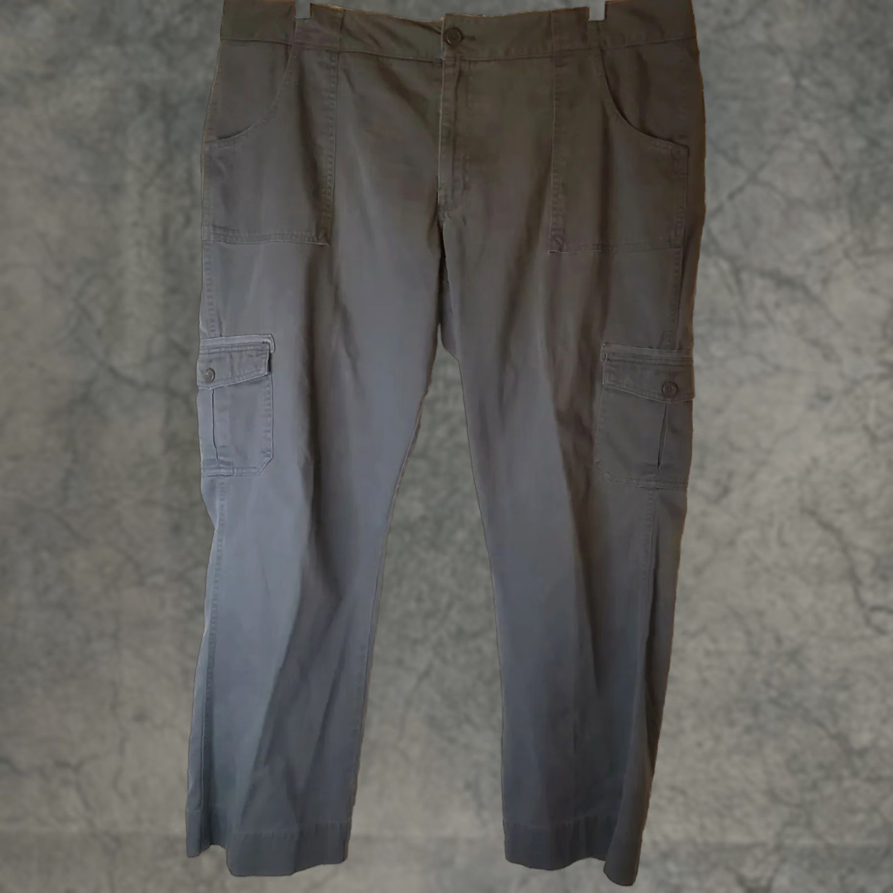 Carhartt Carhartt Womens Pants Regular Steel Gray 100% Cotton 18x30" Rugged Flex Cargo Pocketed WB051 COA Size 40" / US 18 - 1 Thumbnail