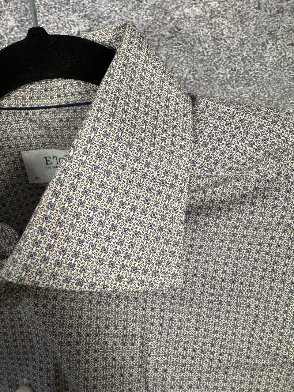Eton Eton Shirt Mens 16 41 Floral All Over Print AOP Dress Formal Size US M / EU 48-50 / 2 - 9 Thumbnail