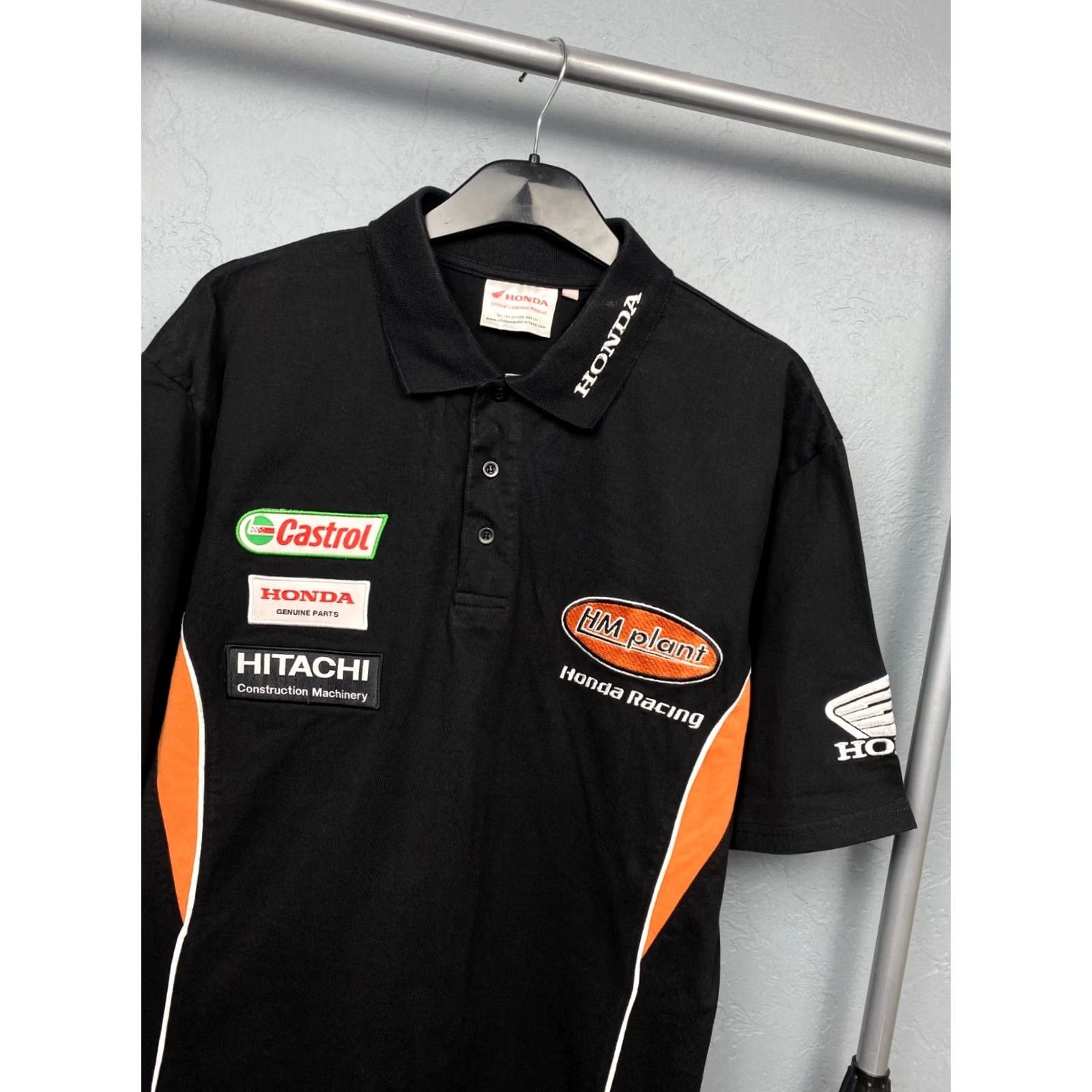 Honda Honda Racing Team Polo Shirt Mens XL Black Polo Size US XL / EU 56 / 4 - 2 Thumbnail