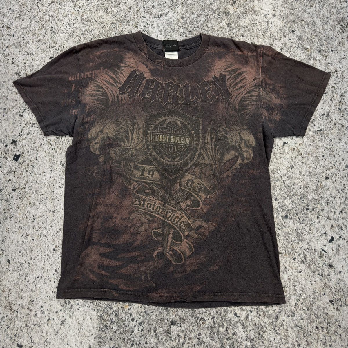 Harley Davidson Vintage Harley Davidson Faded Tattoo Tee Size US L / EU 52-54 / 3 - 4 Thumbnail