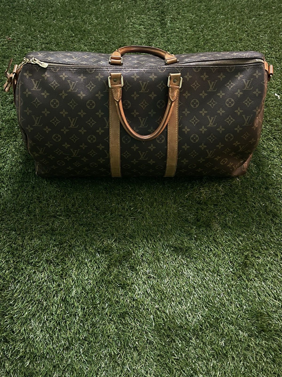 Louis Vuitton × Vintage 70-80s Louis Vuitton KeepAll 55 Carry-On Bag Size ONE SIZE - 2 Thumbnail
