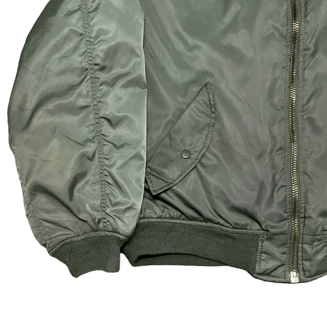 Japanese Brand Vintage Ma 1 Miliatary Bomber Flight Jacket Size US L / EU 52-54 / 3 - 3 Thumbnail