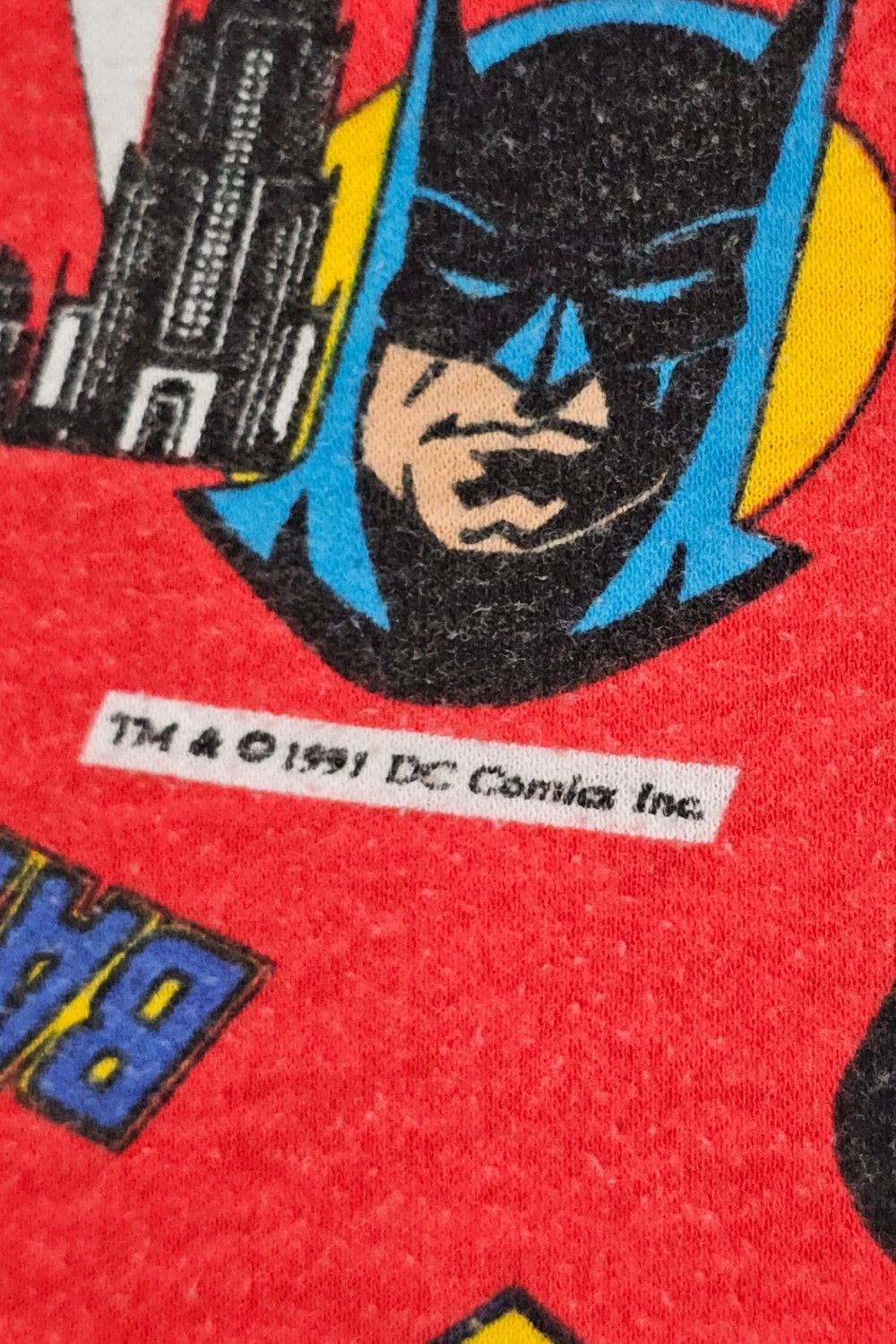 DC Comics 1991 DC Comics Batman Tee - Single Stitch - AOP Size US M / EU 48-50 / 2 - 7 Thumbnail
