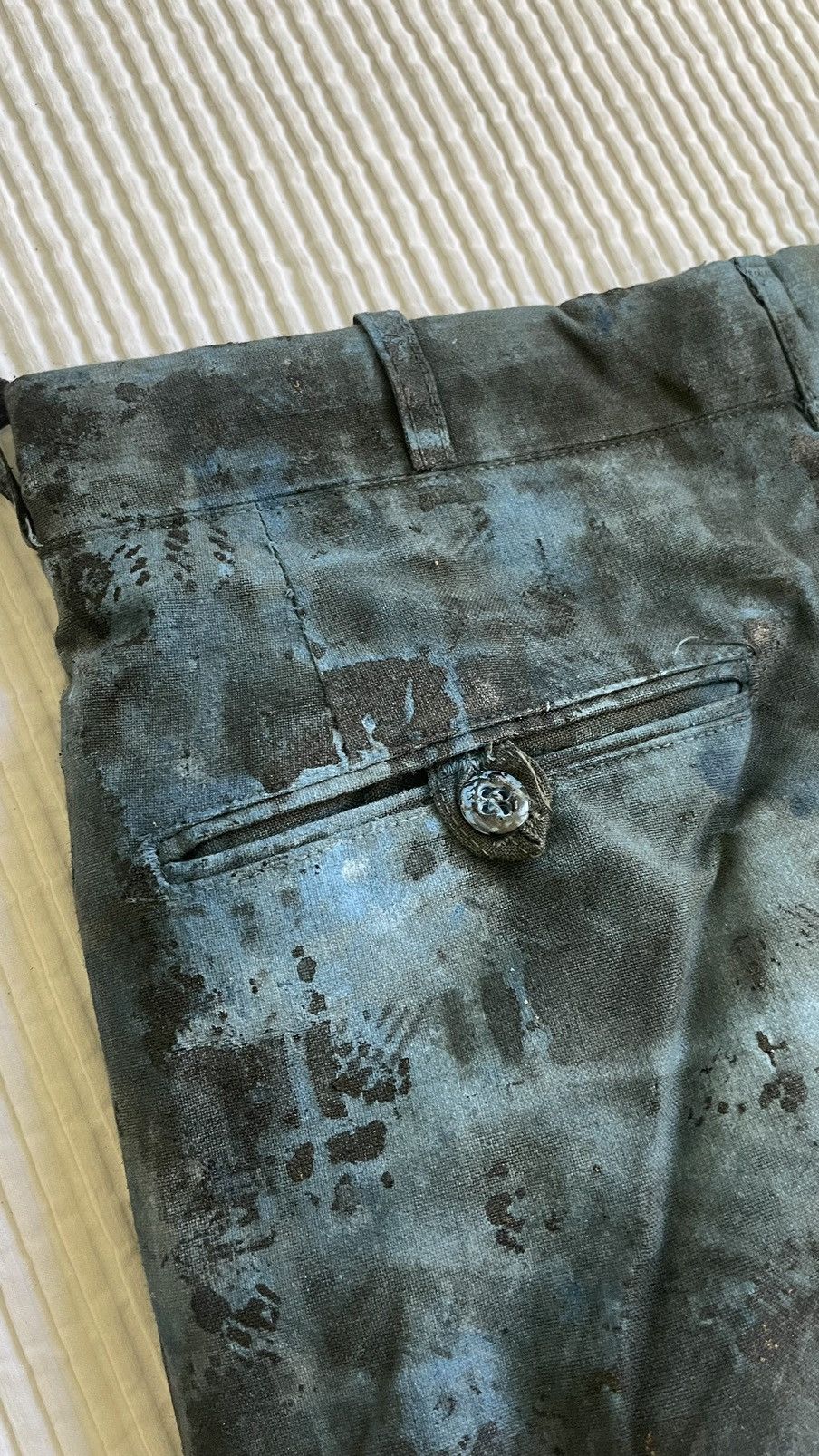 Designer Blackwatch Hand Painted Pants Size US 29 - 17 Thumbnail
