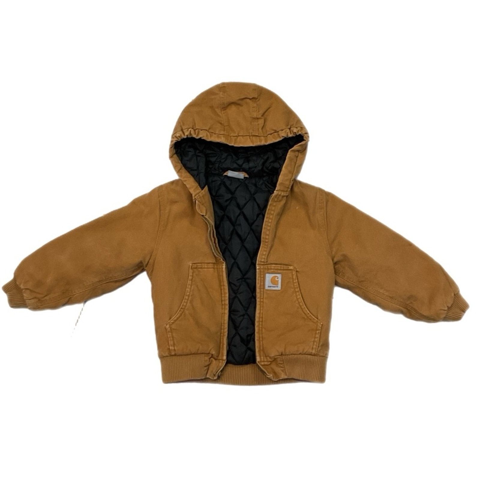 Carhartt Carhartt Distressed Khaki Canvas Jacket Size US XXS / EU 40 - 1 Thumbnail