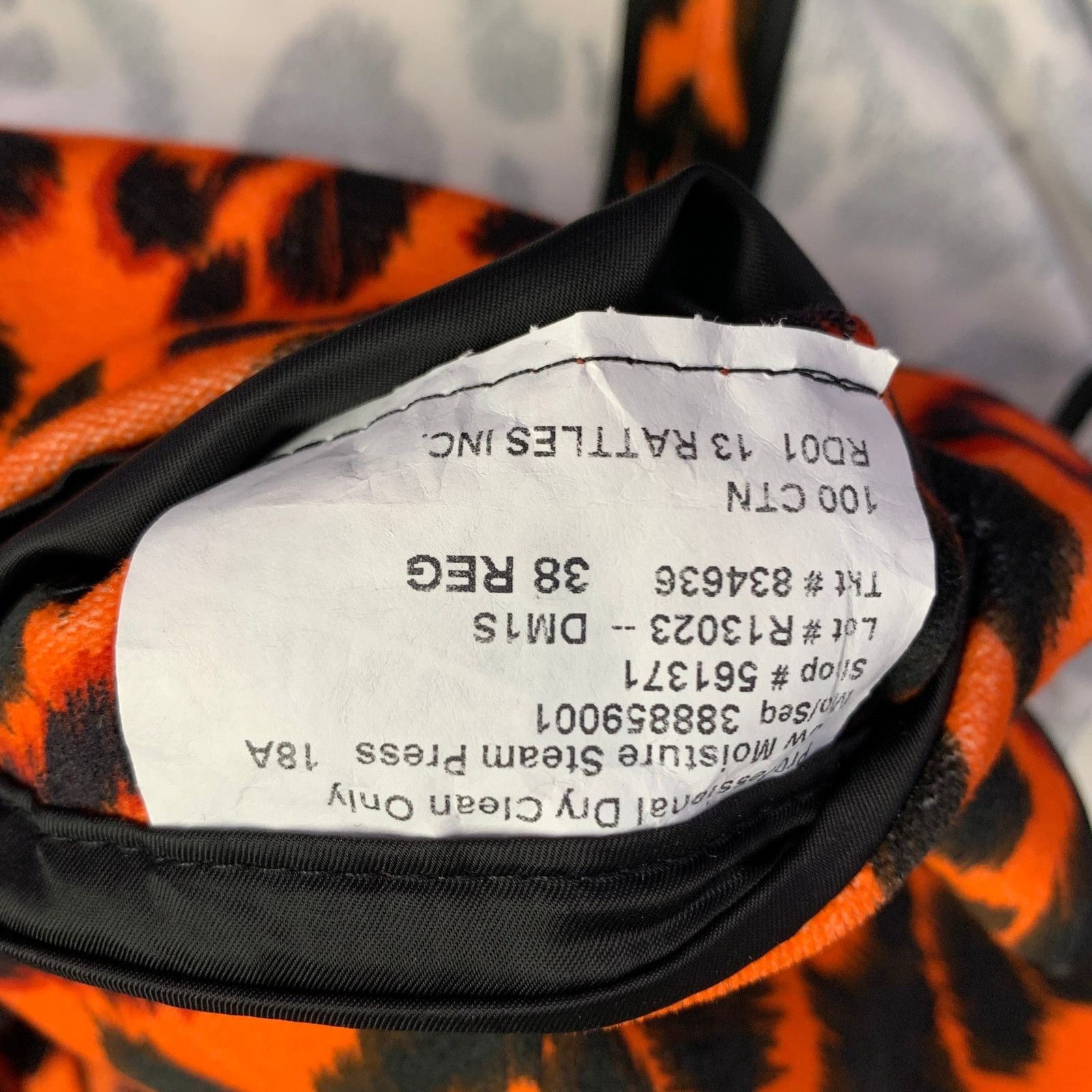 R13 Leopard Print Cotton Velvet Notch Lapel Sport Coat Size 38R - 6 Thumbnail