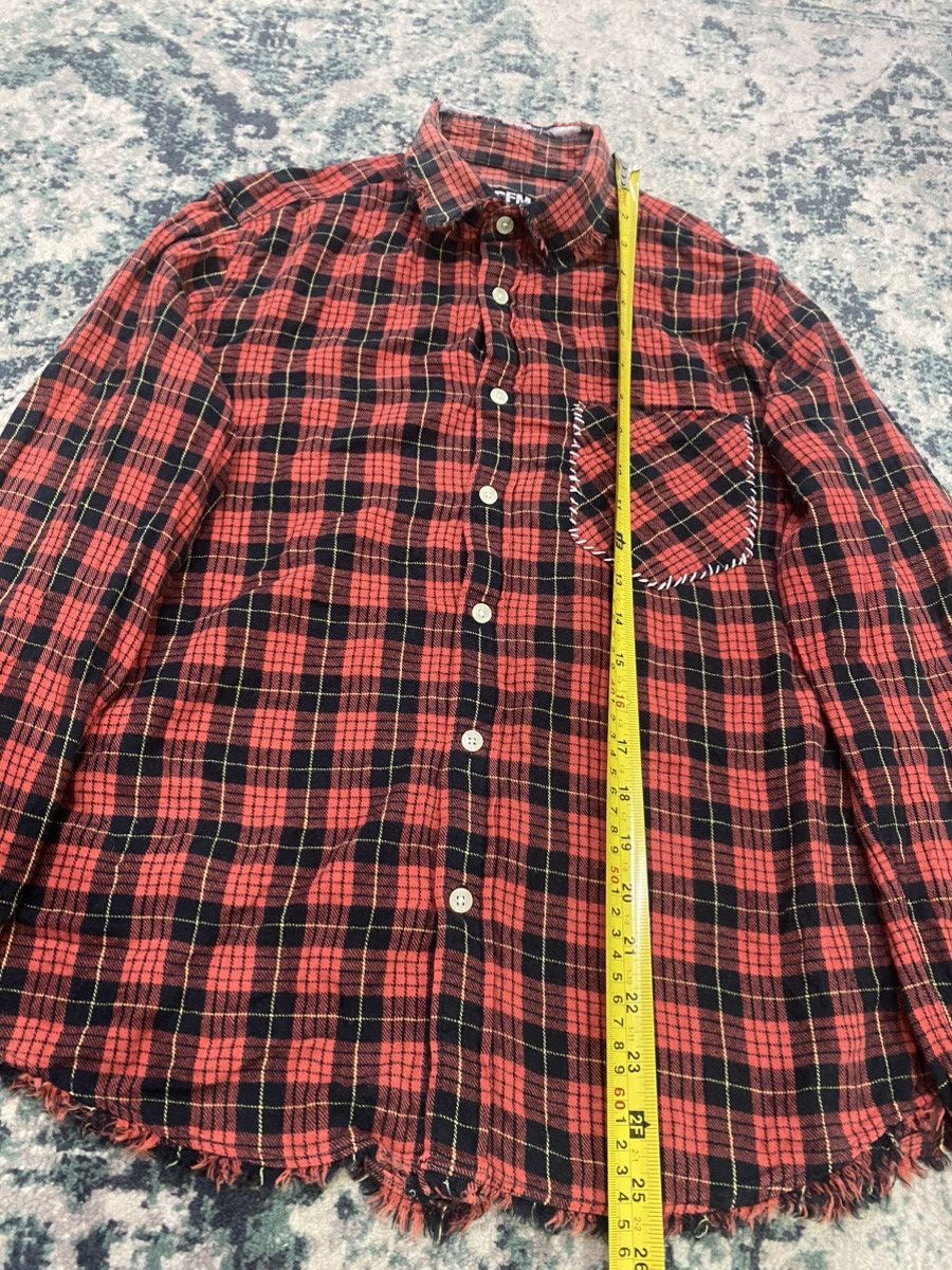 PPFM PPFM Distressed Design Flannel Button Up Shirt Size US L / EU 52-54 / 3 - 11 Thumbnail