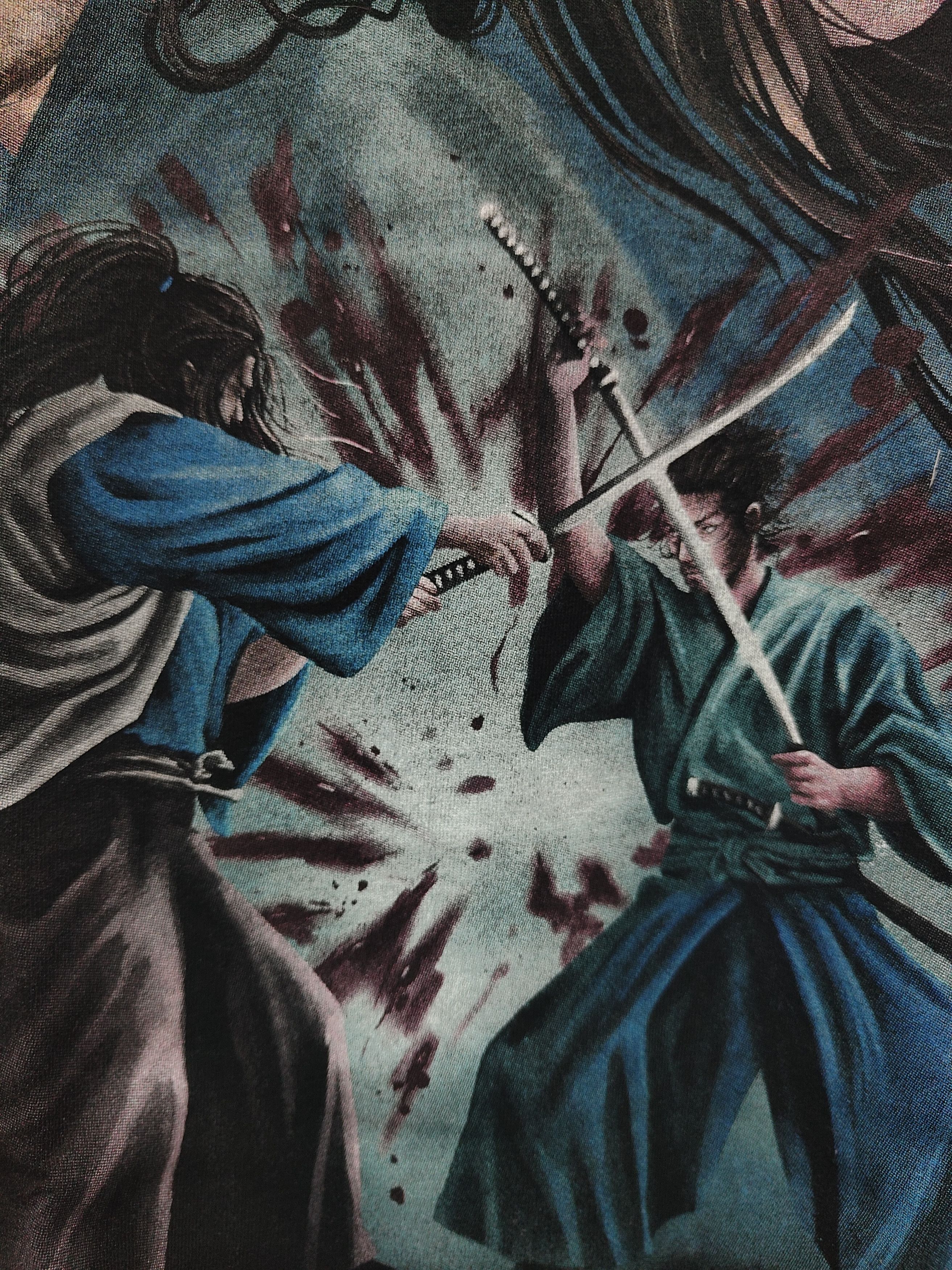 Anime Vagabond "Kojiro Vs Musashi V2" T-shirt Size US XL / EU 56 / 4 - 5 Thumbnail